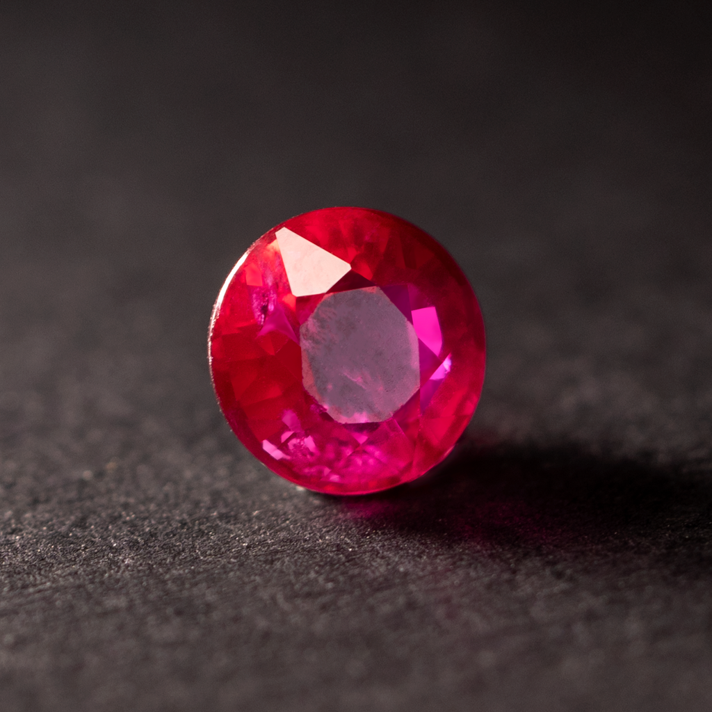 Round Natural Pigeon Blood Ruby 1.19 CT
