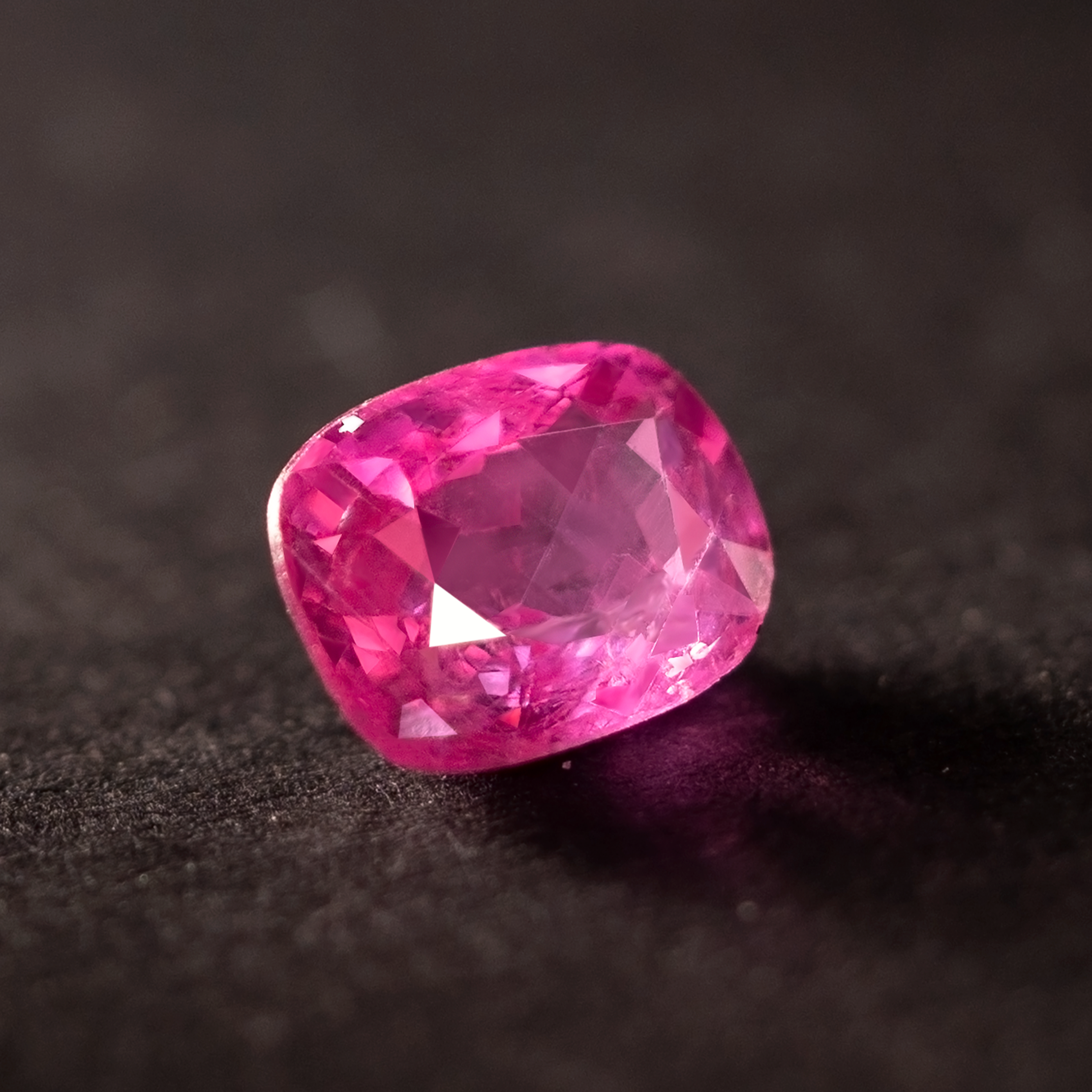 Cushion Natural Colored Sapphire Pink Gemstone 1.0 CT