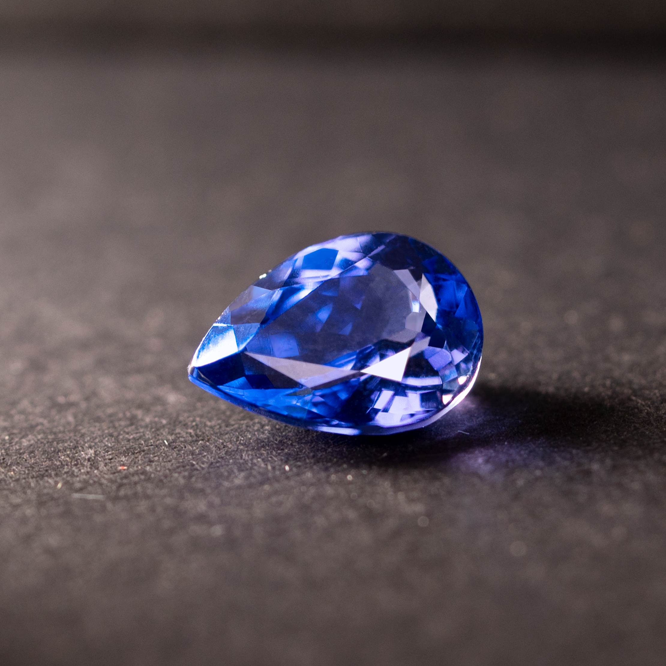 Pear Natural Tanzanite Blue Purple 1.5 CT