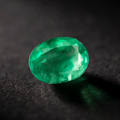 Oval Natural Emerald Gemstone Muzo Vivid Green 1.25 CT