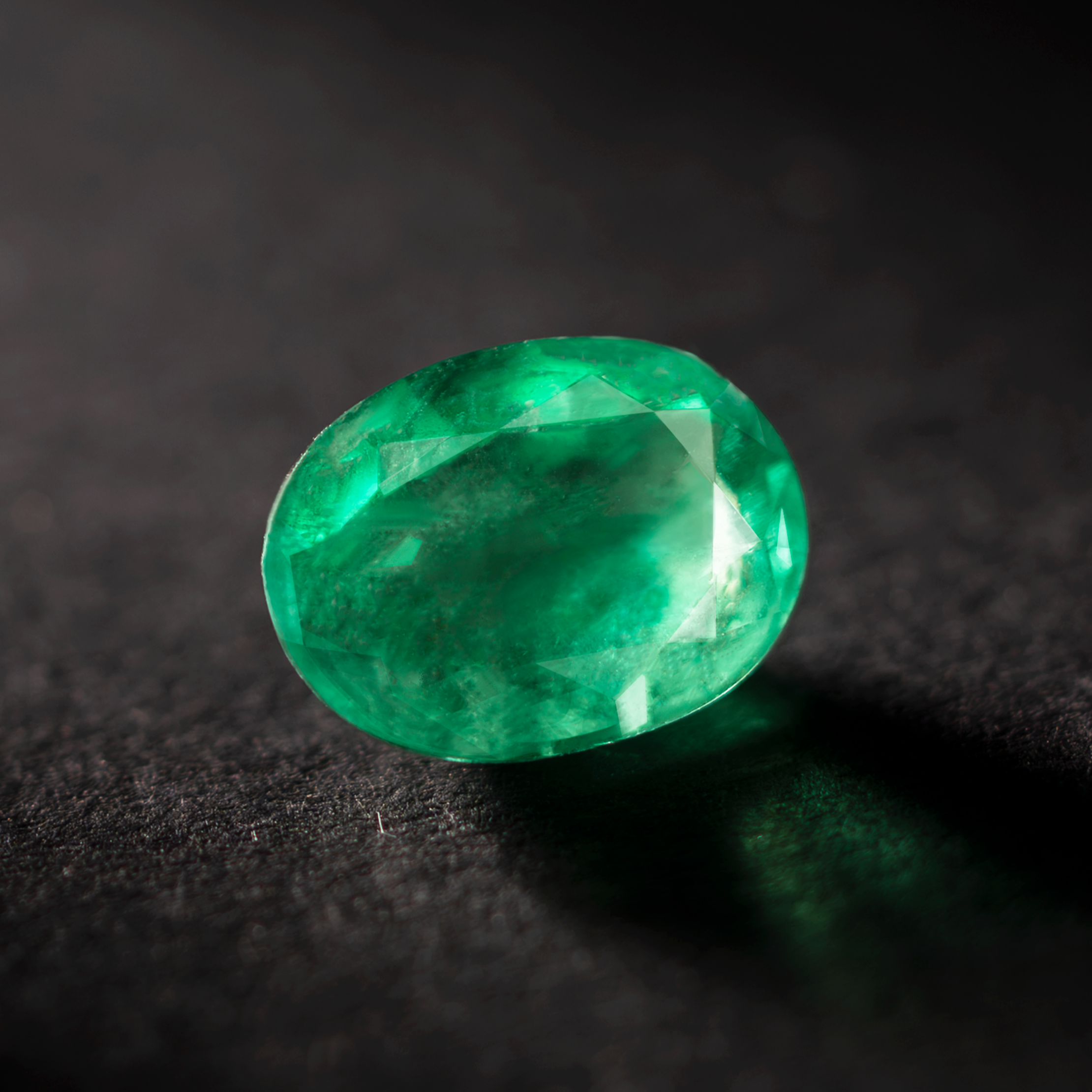 Oval Natural Emerald Gemstone Muzo Vivid Green 1.25 CT