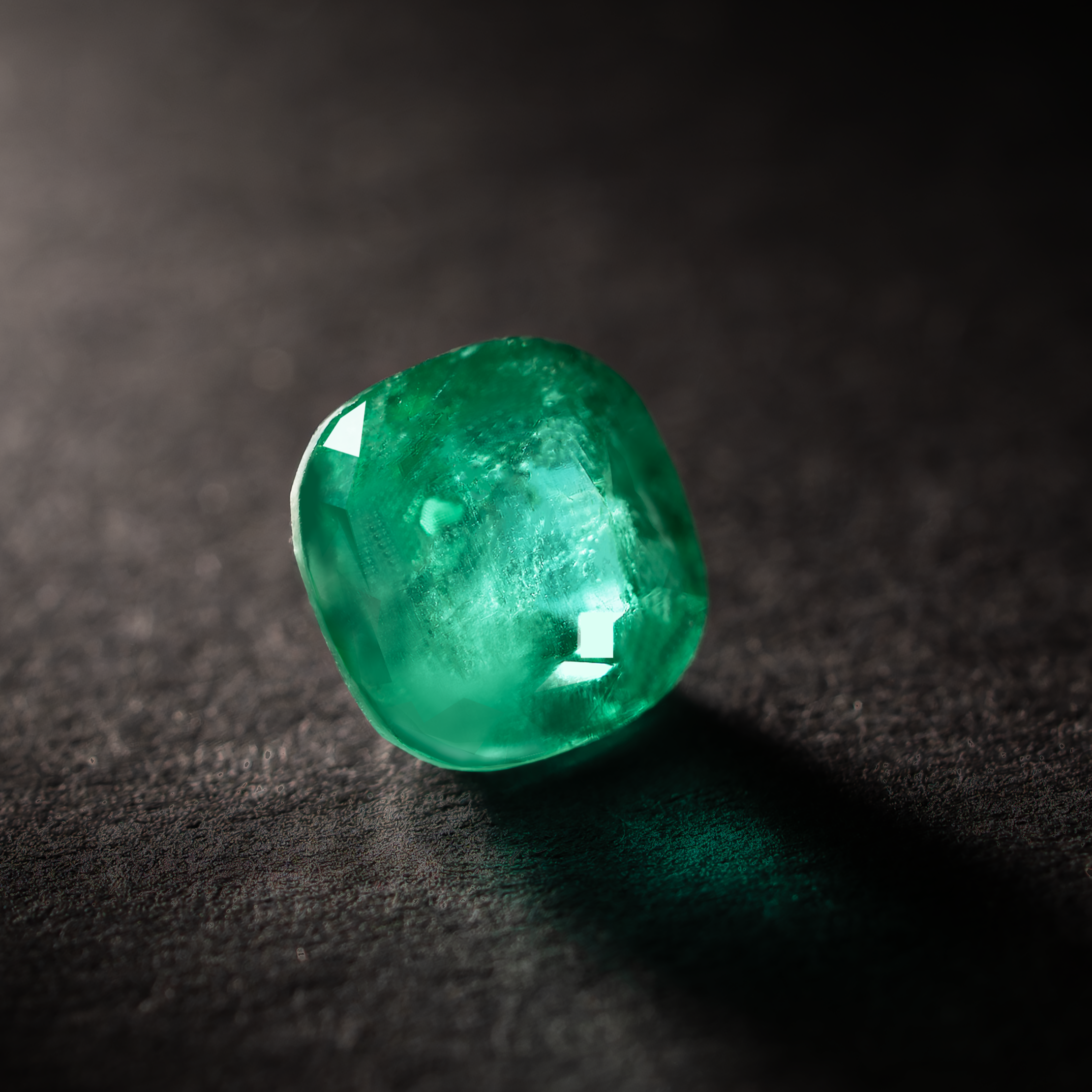 Cushion Natural Colored Emerald 1.59 CT