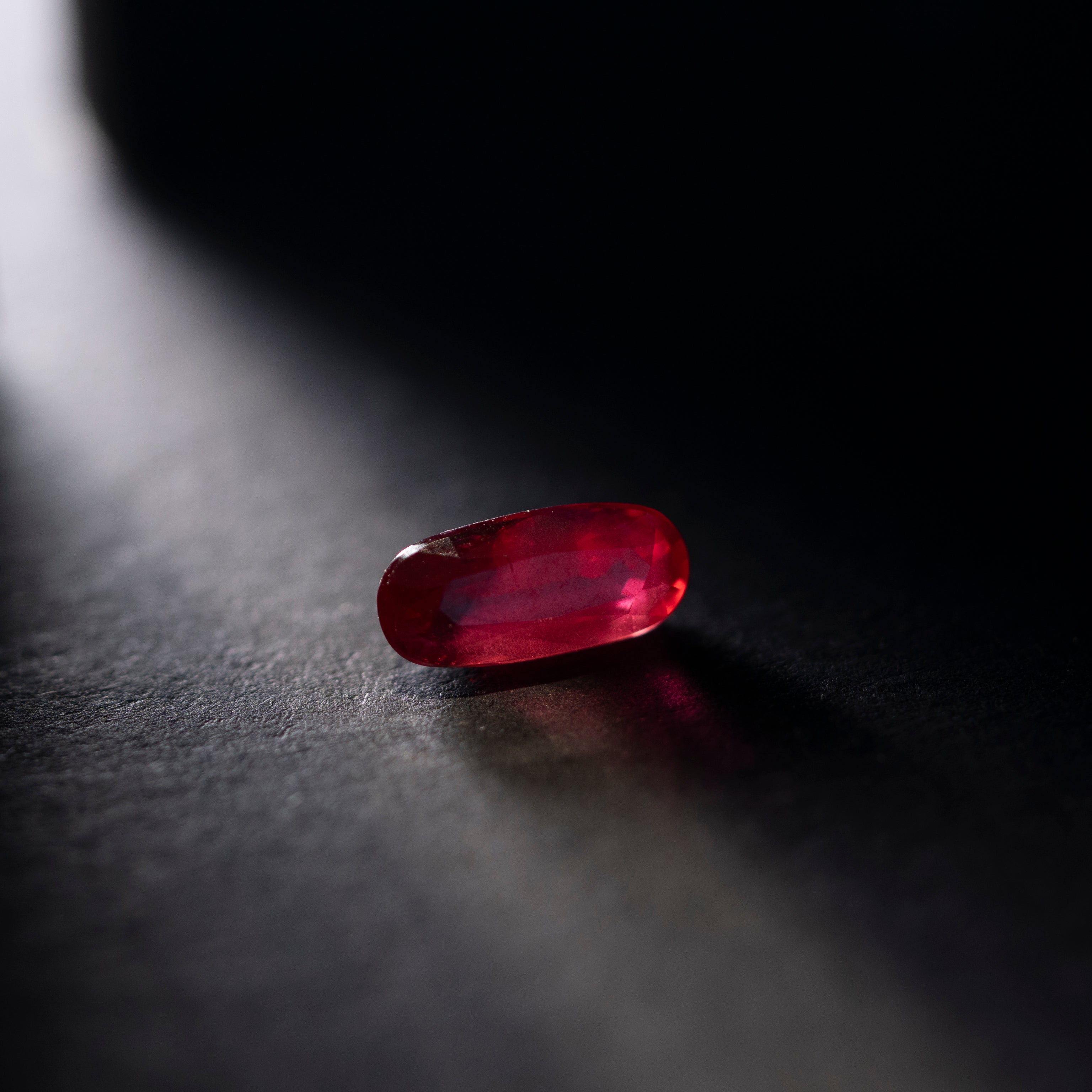 Oval Natural Pigeon Blood Ruby Red Unheated 1.06 CT