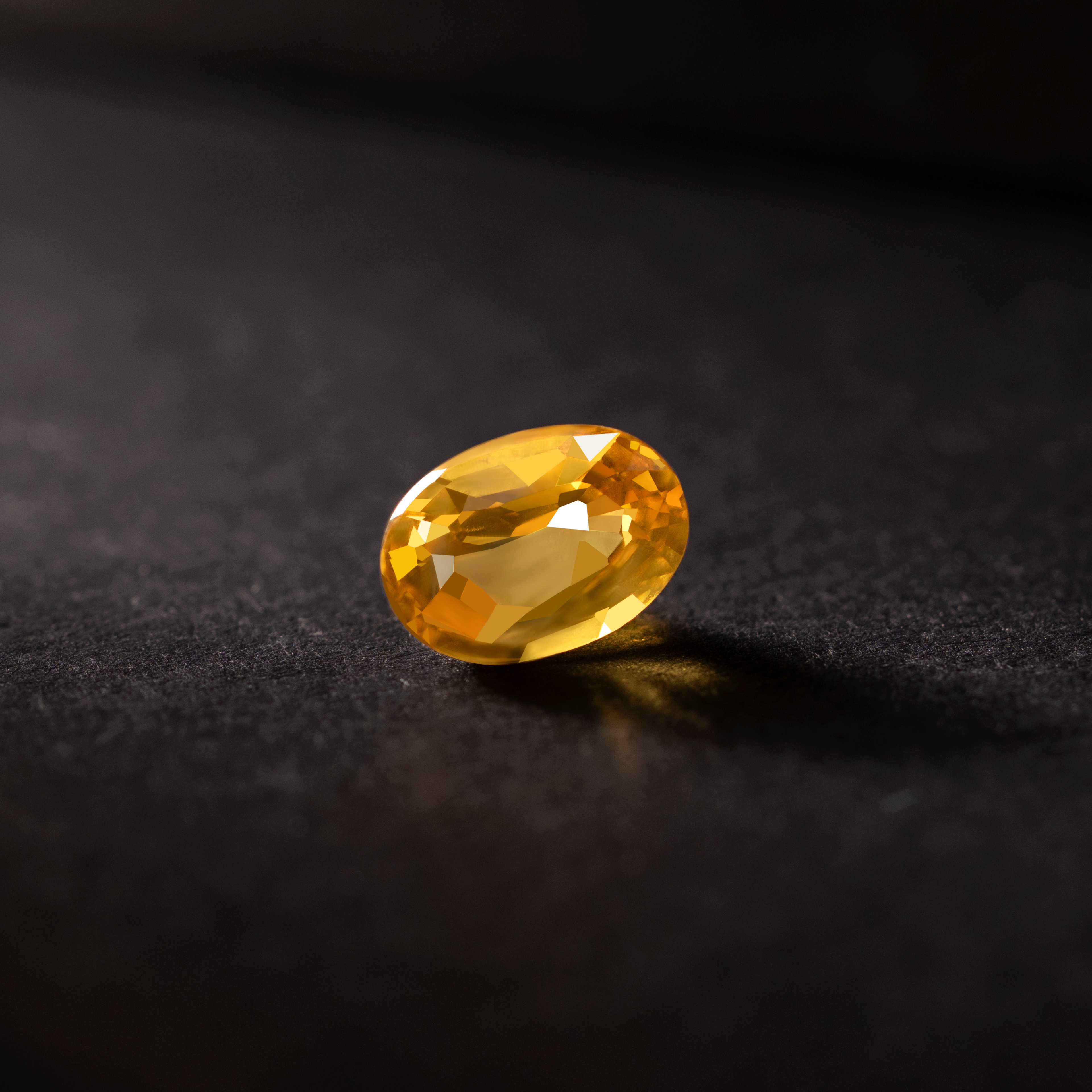 Oval Natural Colored Sapphire Yellow 1.43 CT