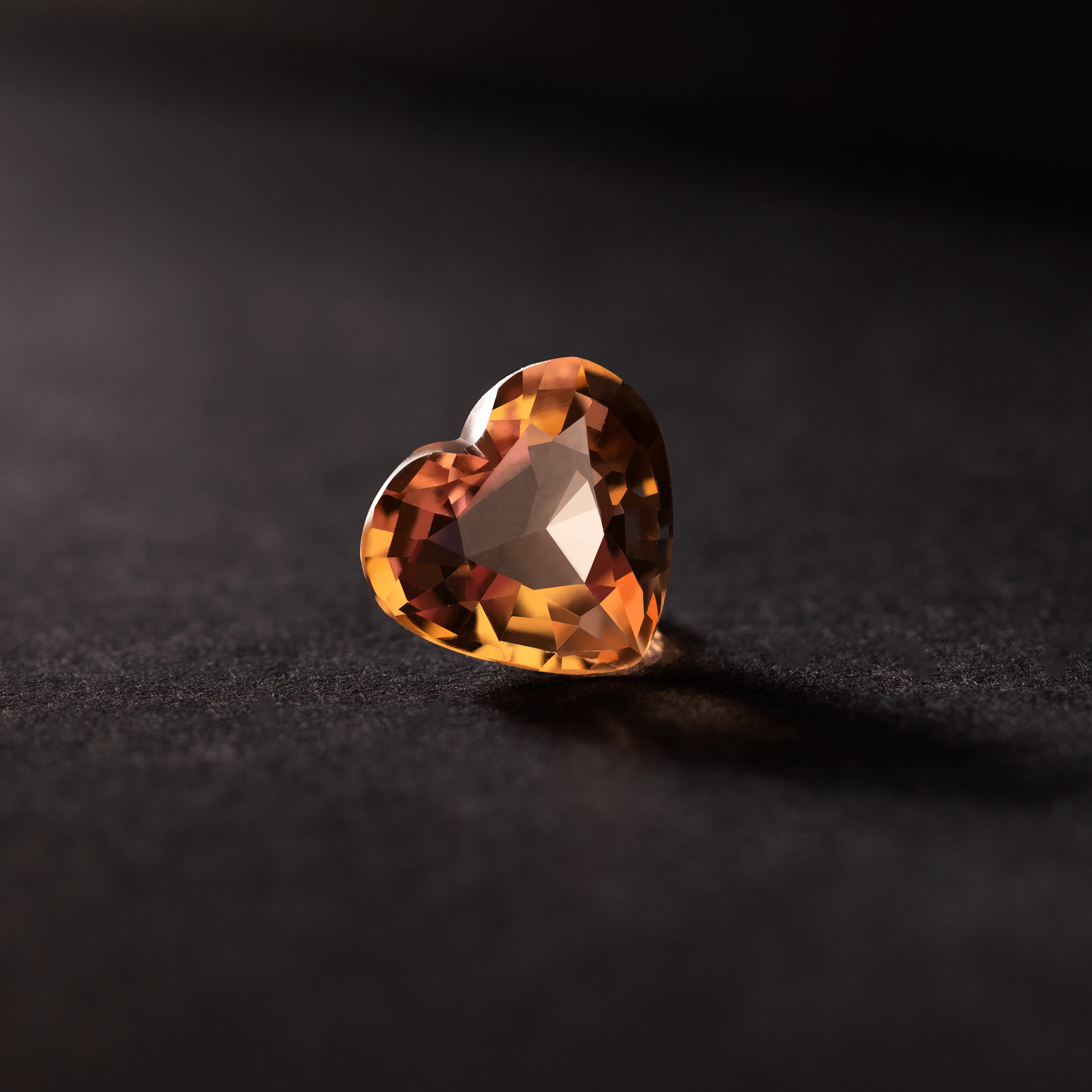 Heart Natural Colored Gemstone Light Brown Sapphire 1.5 CT
