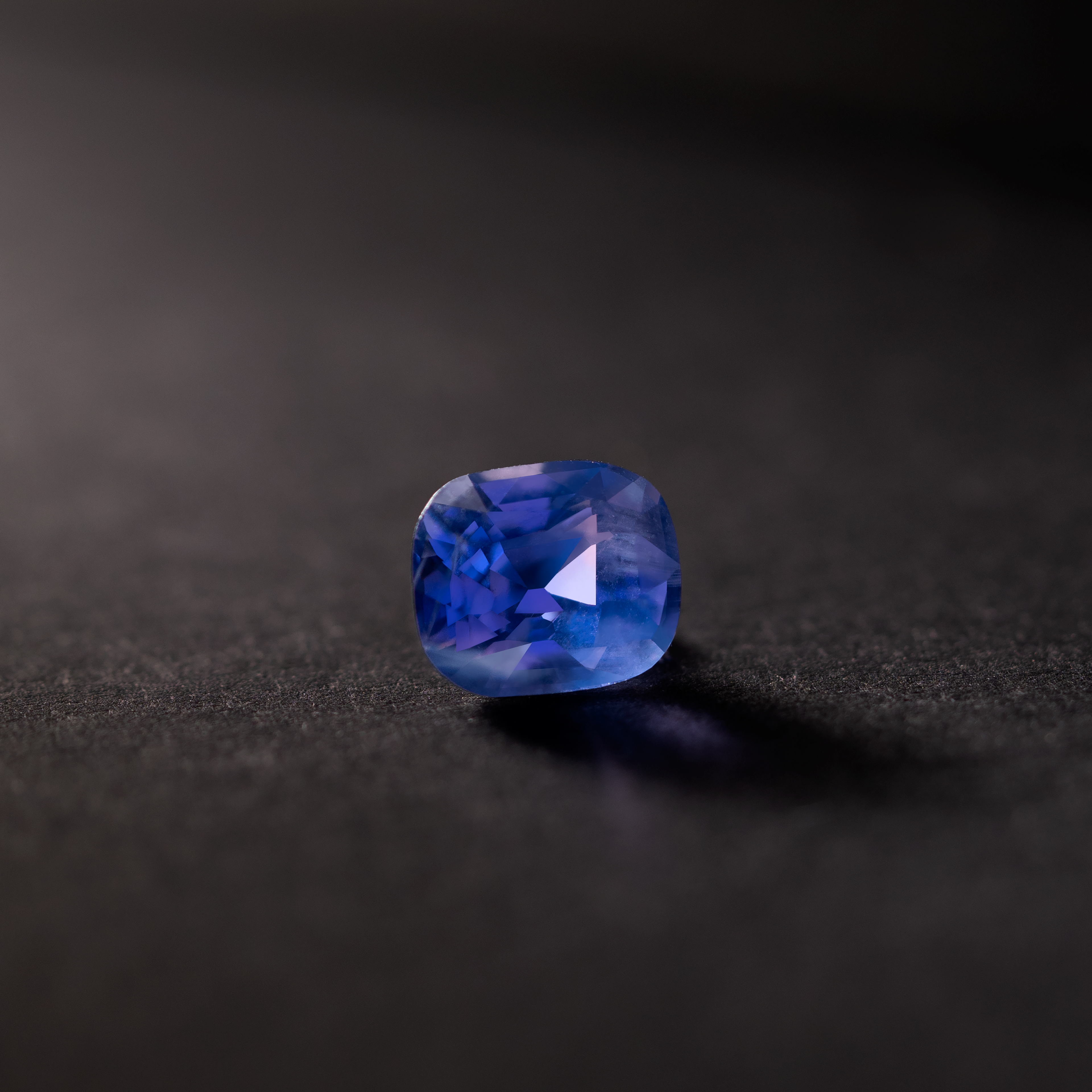 Cushion Natural Colored Gemstone Blue-Purple Sapphire 1.54CT