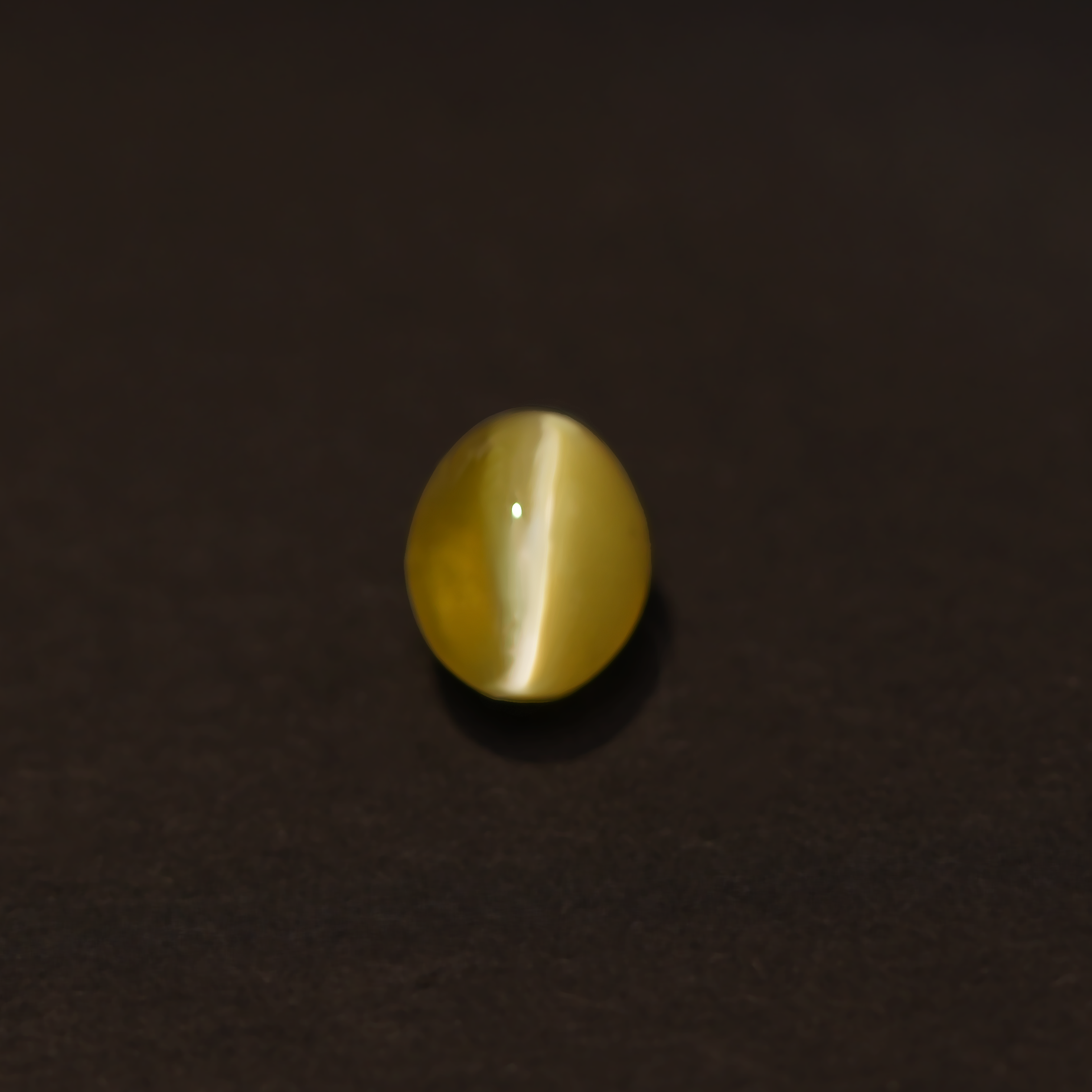 Oval Natural Gemstone Honey Color Cat's Eye Stone 1.11 CT