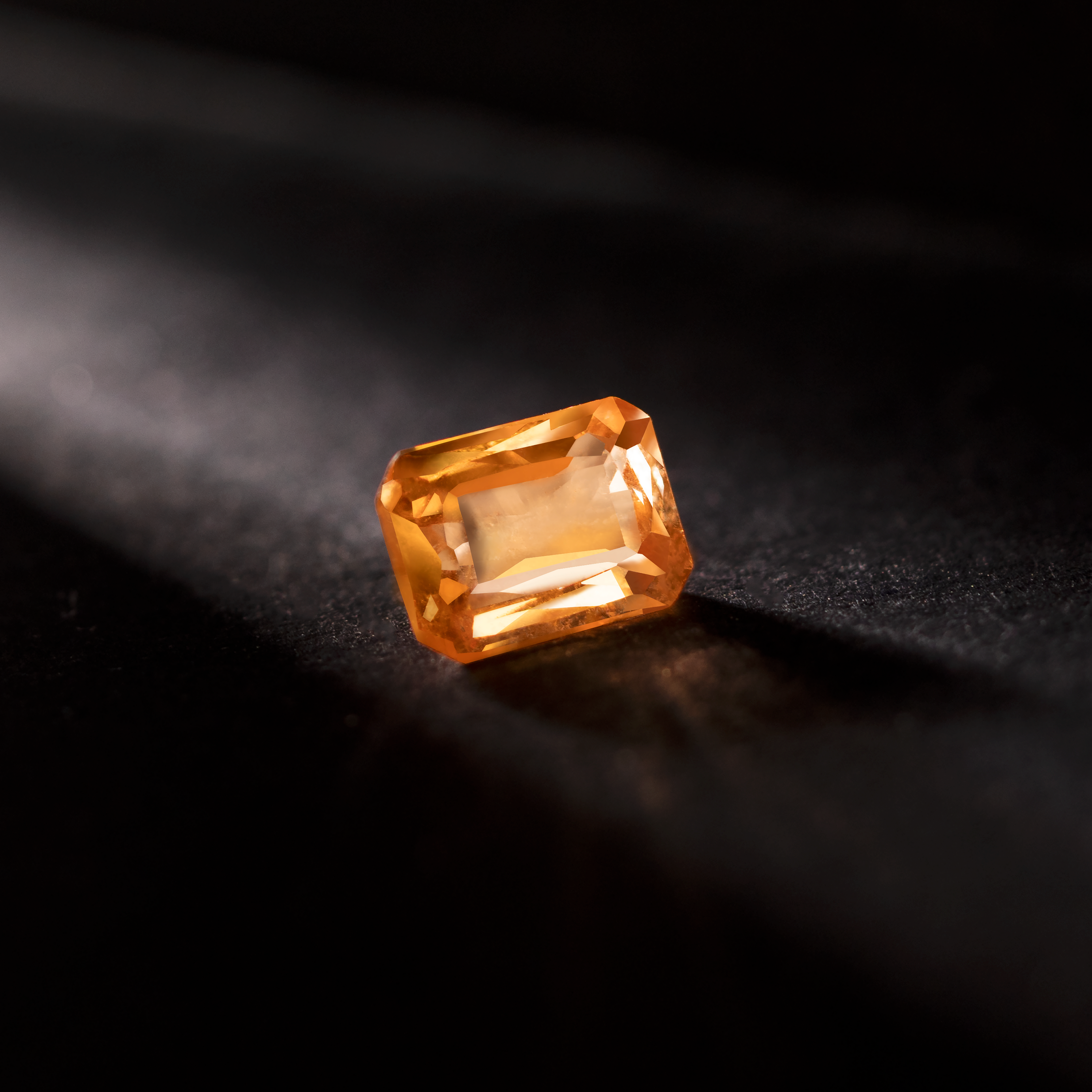 Emerald Natural Colored Gemstone Orange Fanta Stone Garnet 1.09 CT