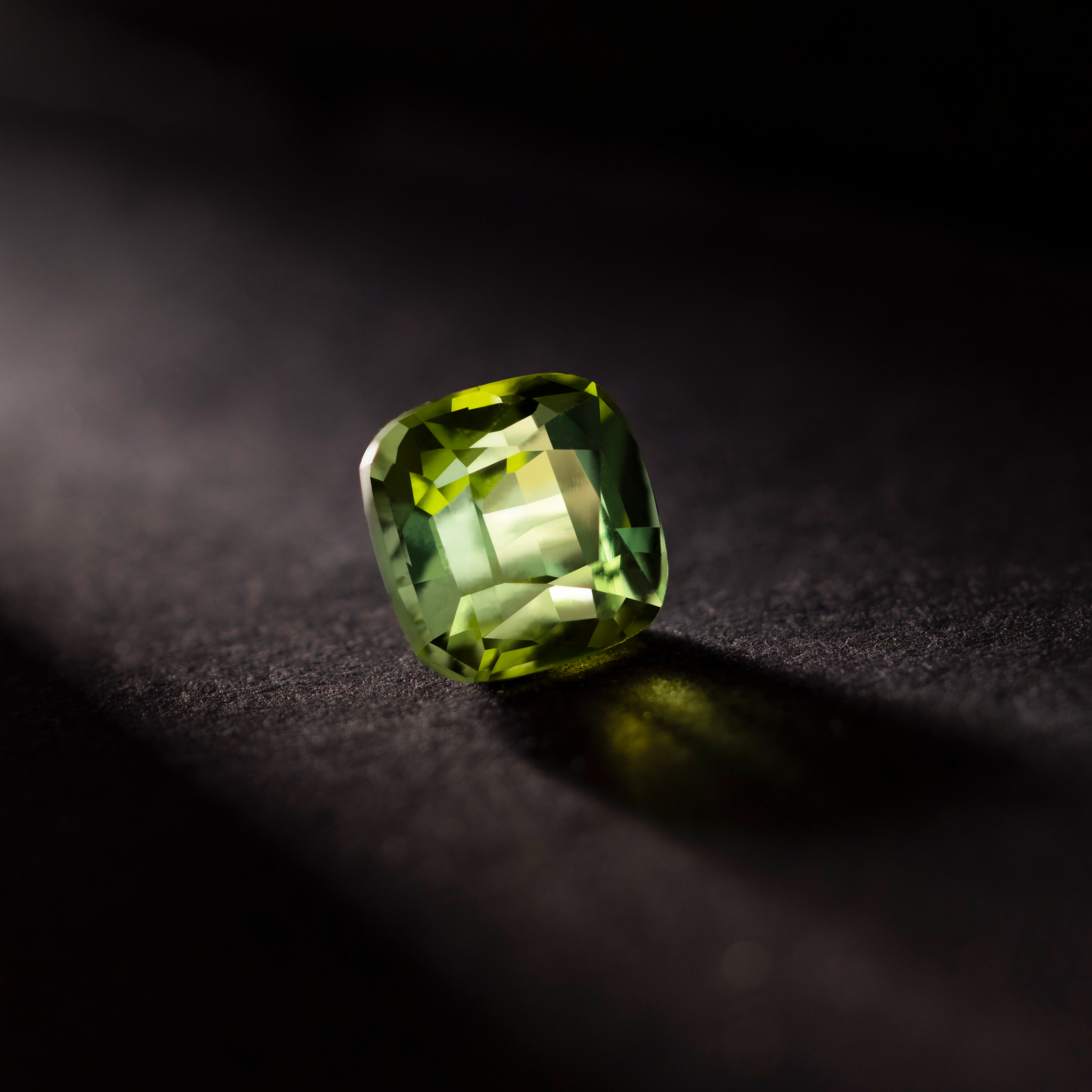 Cushion Natural Colored Gemstone Green Tourmaline 1.87 CT