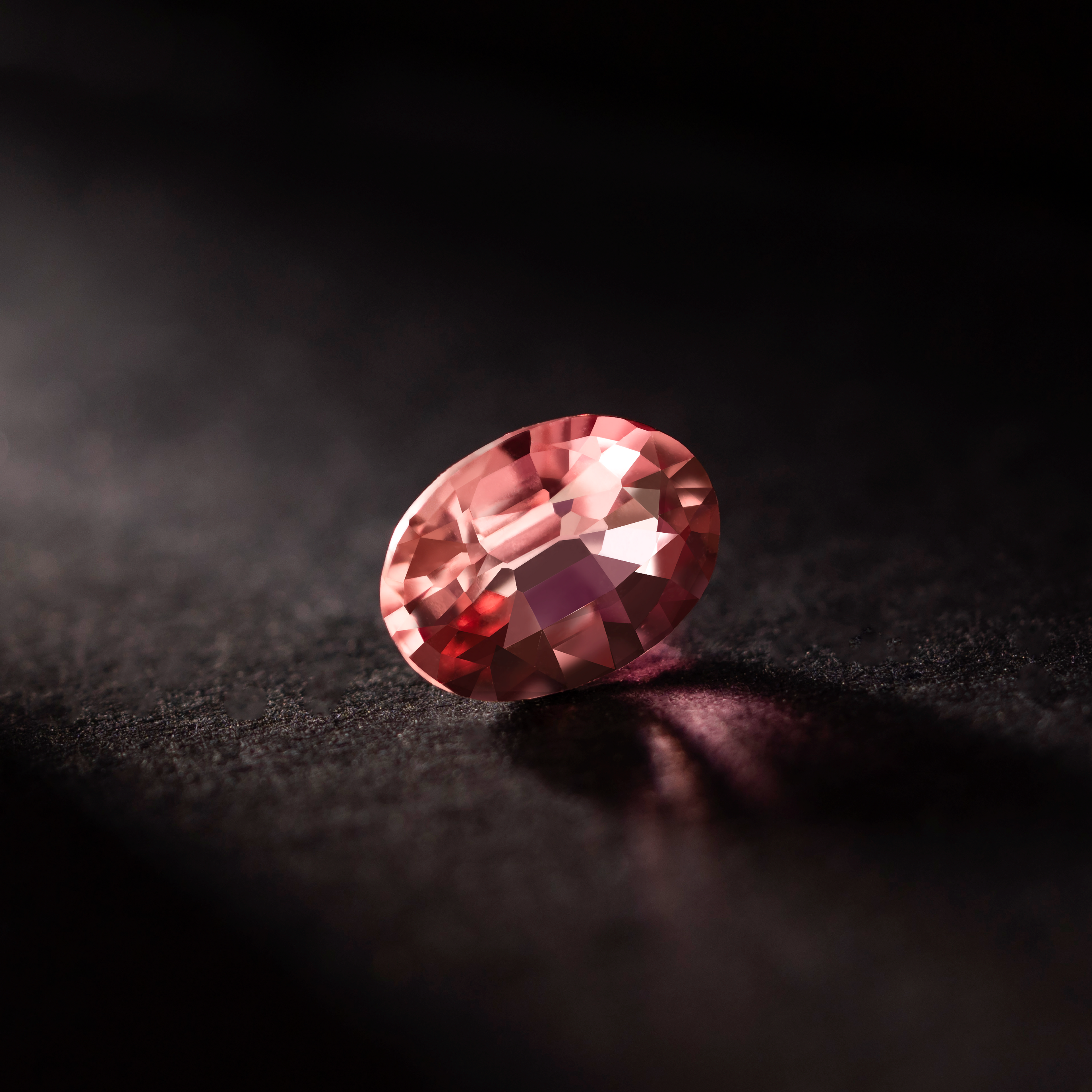 Oval Natural Colored Gemstone Orange Sapphire 0.75 CT