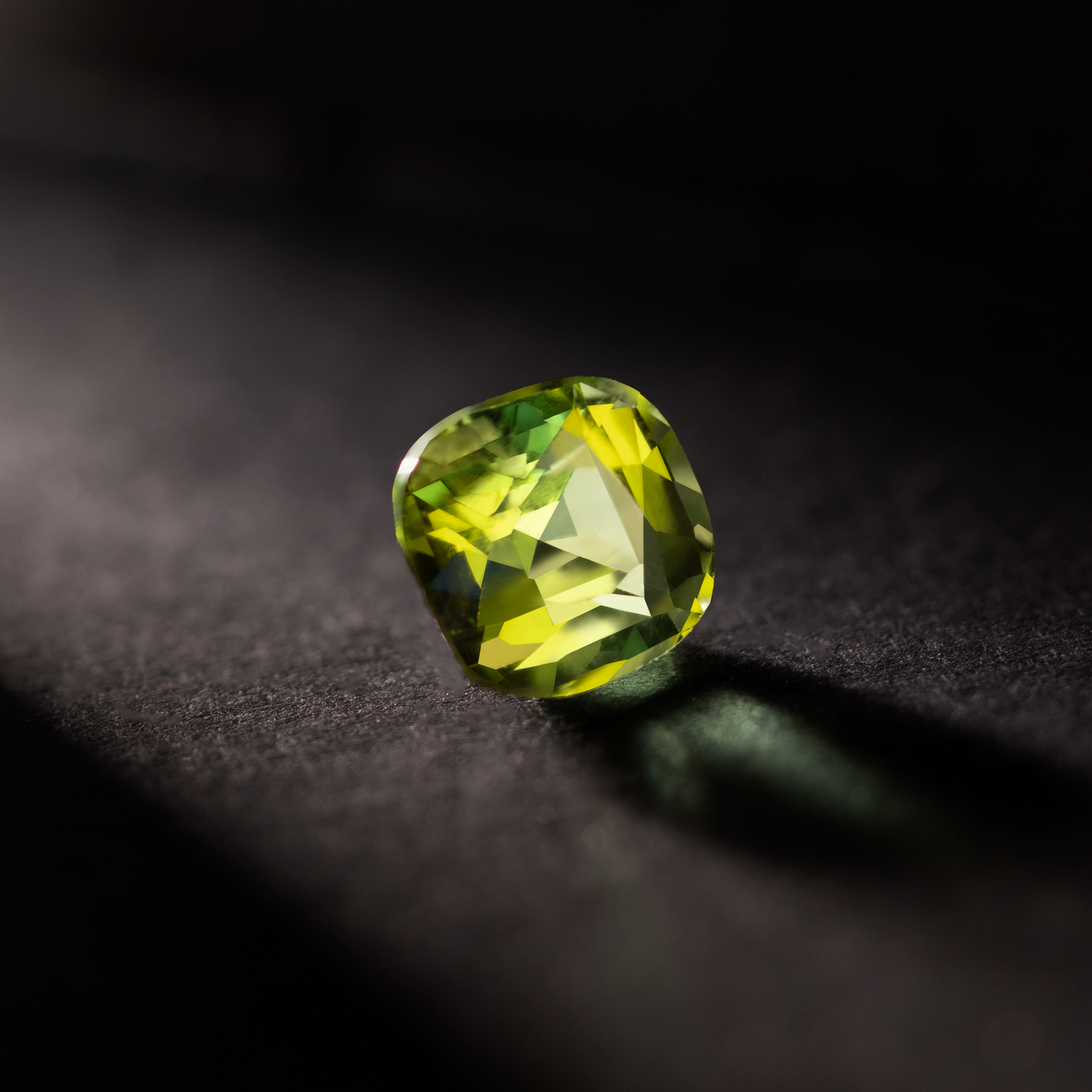 Cushion Natural Colored Gemstone Green Tourmaline 1.88 CT