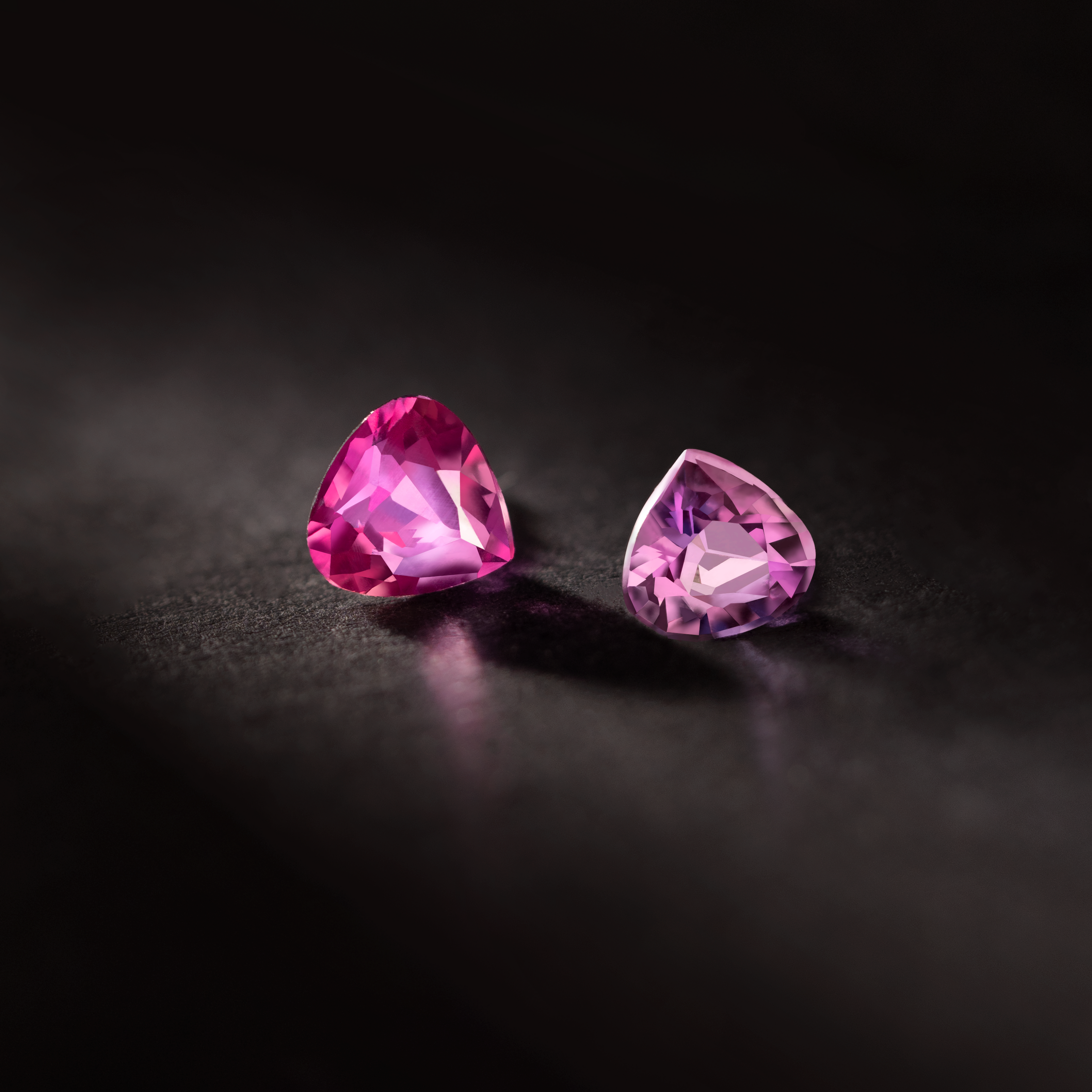 Peach Natural Colored Gemstone Purple Sapphire 0.45+0.5 CT