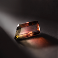 Rectangular Natural Gemstone Watermelon Color Tourmaline Two-color 15.8 CT