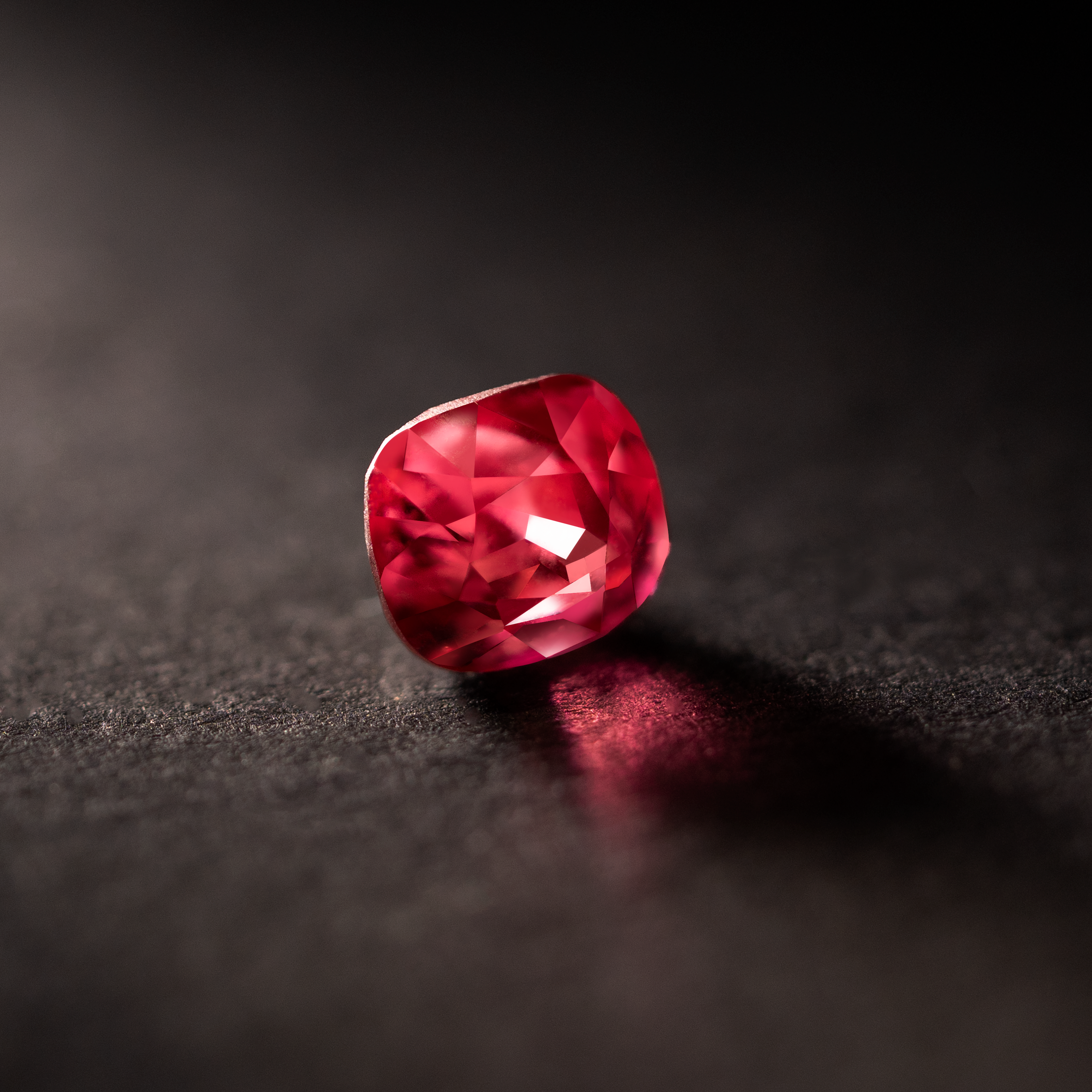 Cushion Natural Colored Gemstone Jedi Red Spinel 1.24 CT