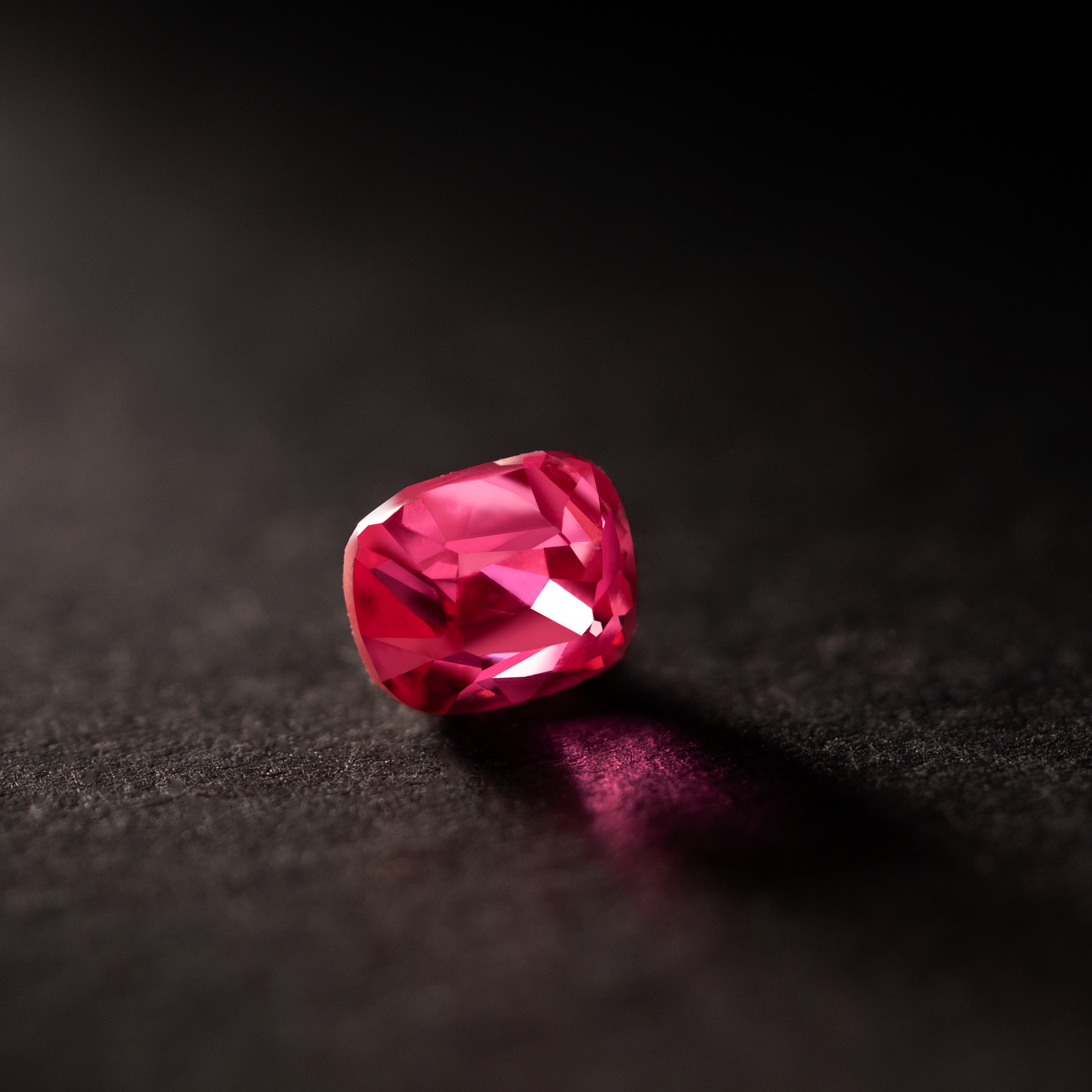 Cushion Natural Colored Gemstone Jedi Red Spinel 0.77 CT