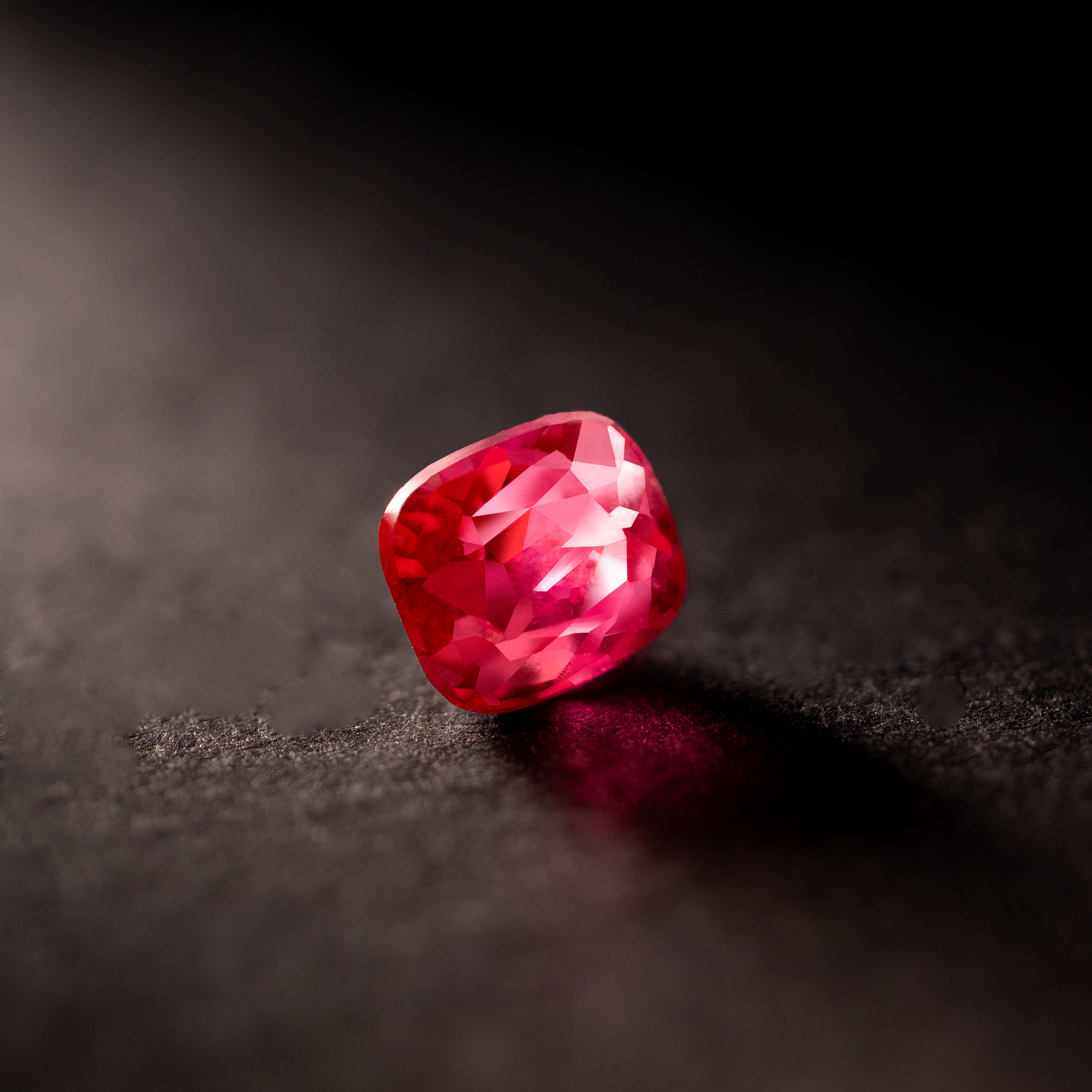 Cushion Natural Colored Gemstone Red Jedi Spinel 1.19 CT