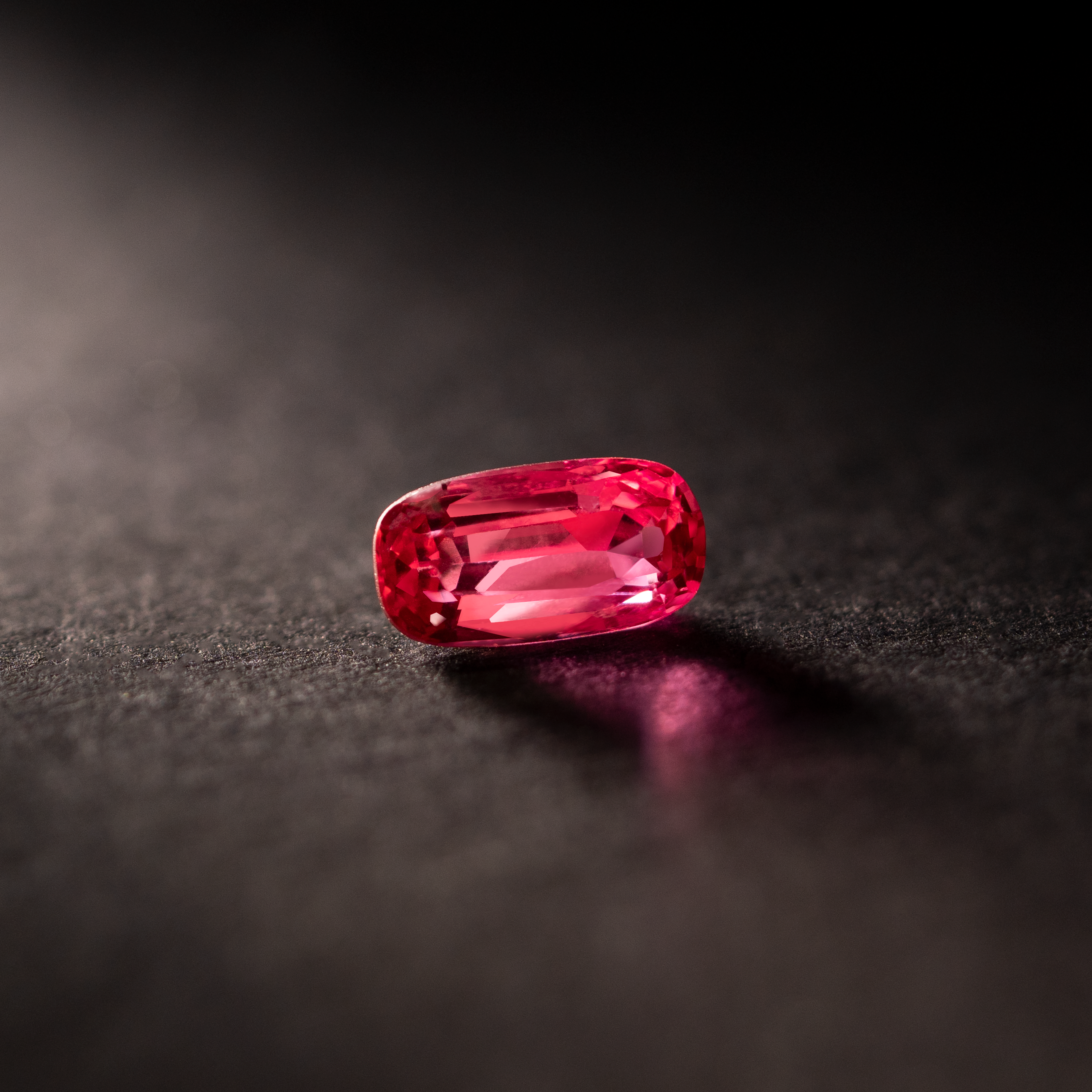 Cushion Natural Colored Gemstone Red Jedi Spinel 0.83 CT