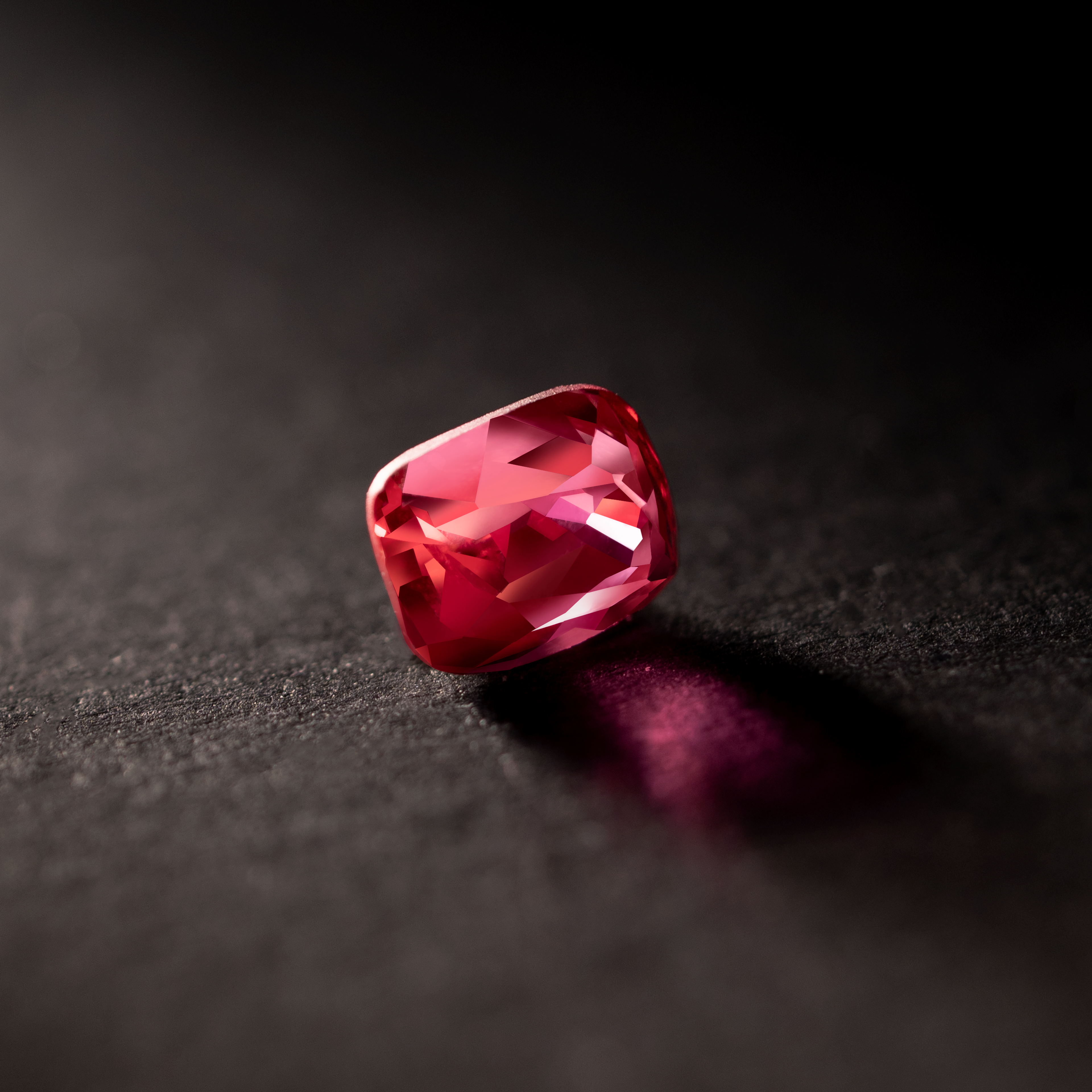 Cushion Natural Colored Gemstone Red Jedi Spinel 0.95 CT