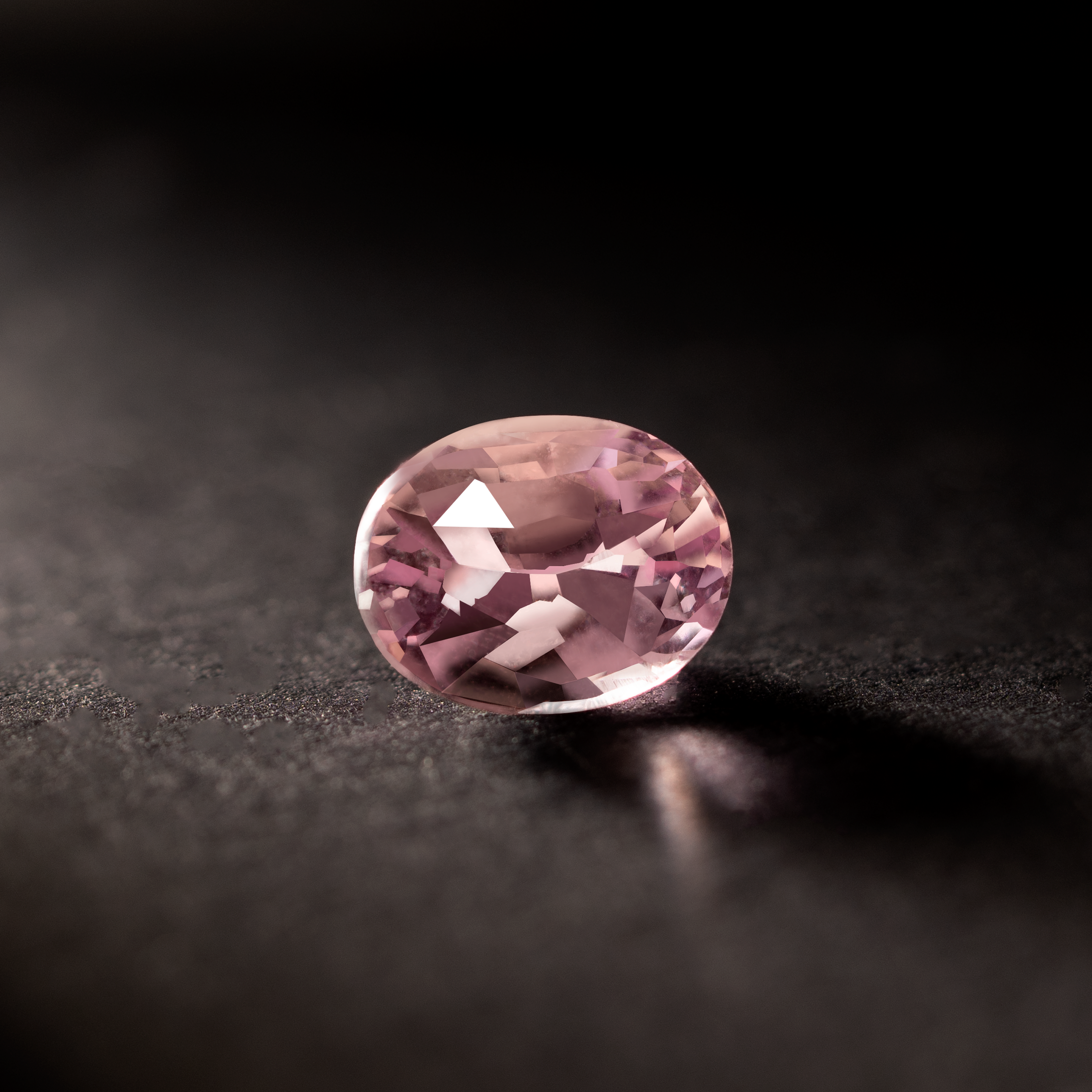 Oval Natural Colored Gemstone Light Purple Unheated Sapphire 2.04 CT