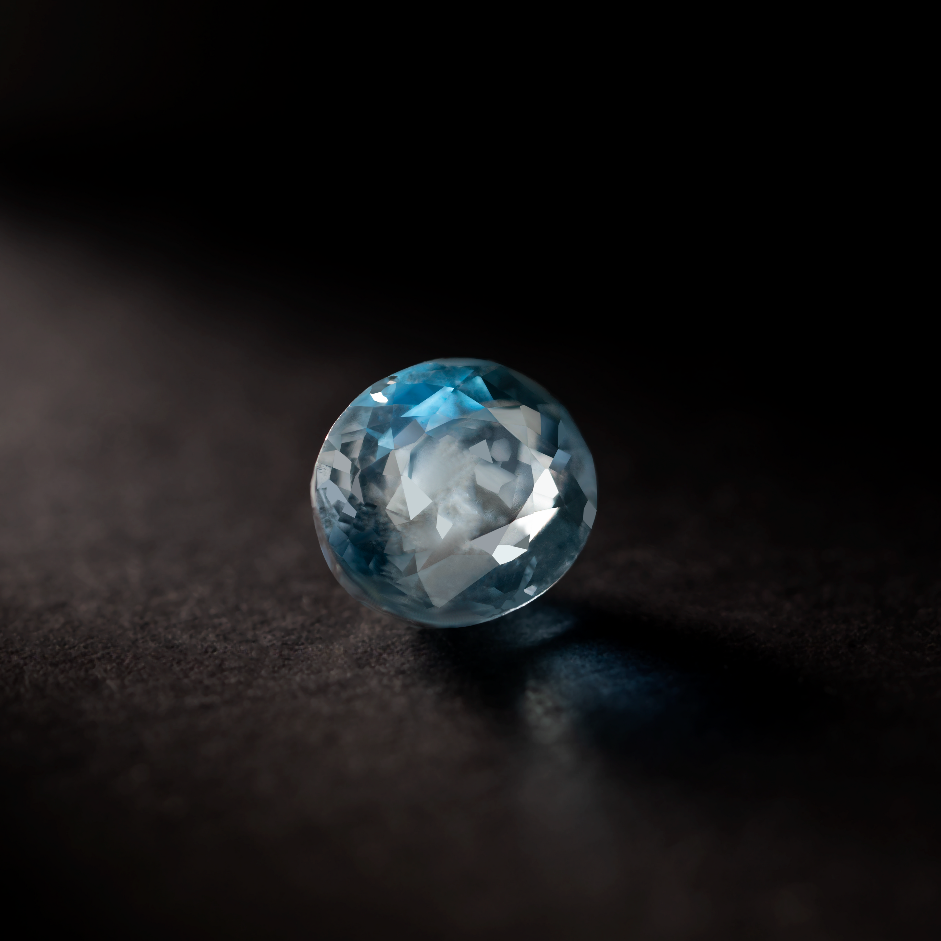 Round Natural Colored Gemstone Santa Maria Aquamarine 2.53 CT