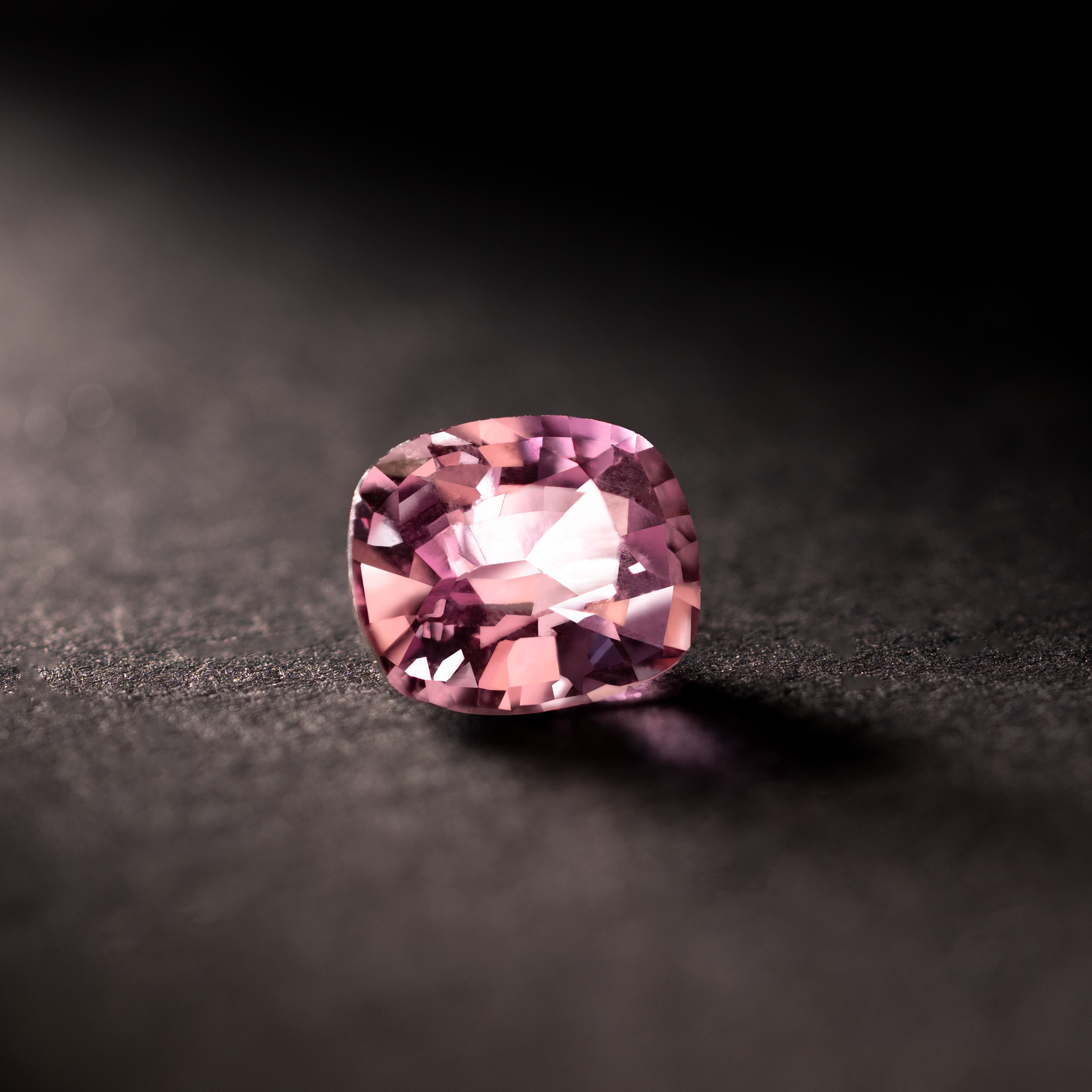 Cushion Natural Colored Gemstone Padparadscha Sapphire Pink 1.22 CT