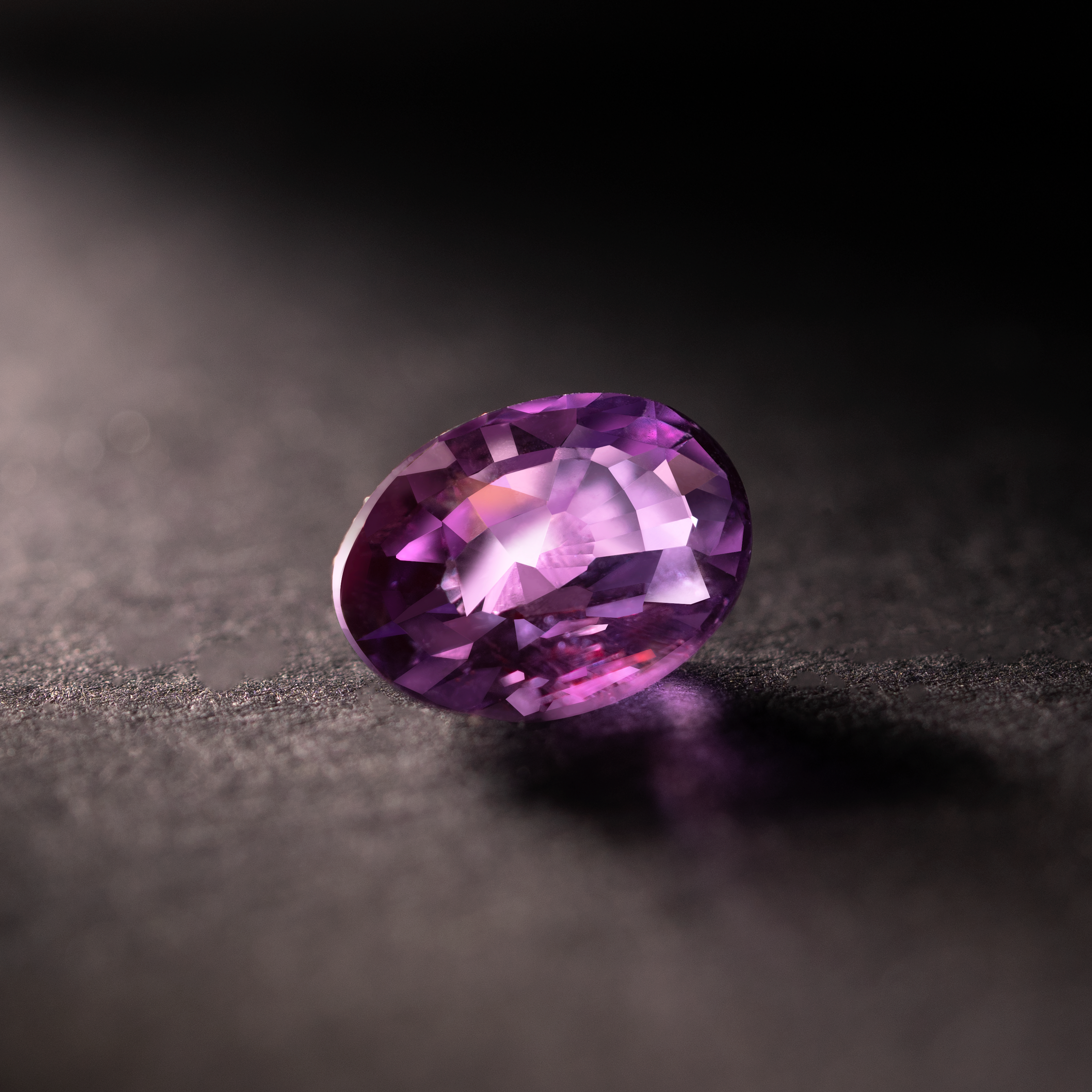 Oval Natural Colored Gemstone Unheated Purple Sapphire 2.08 CT