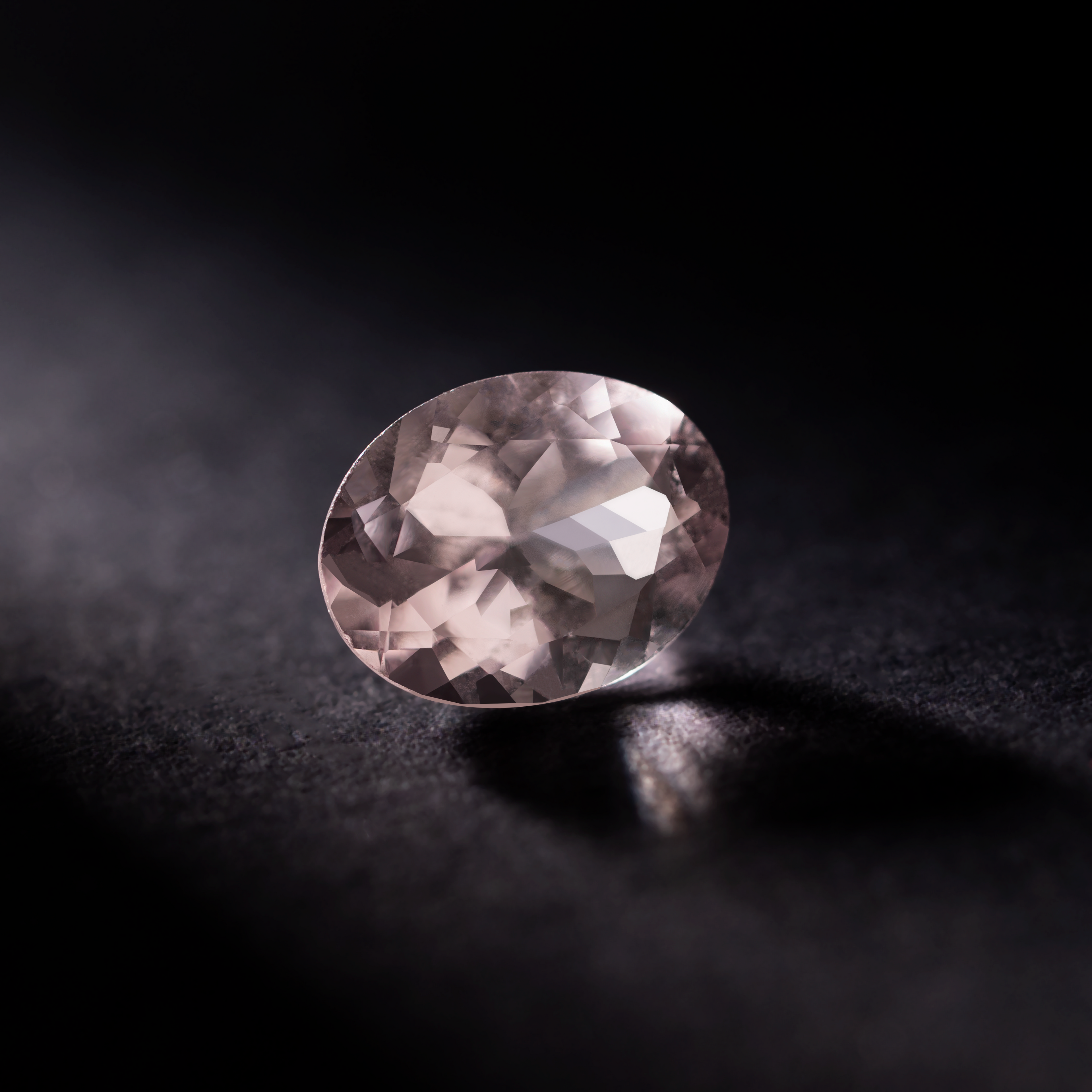 Oval Natural Colored Gemstone Light Pink Morganite 1.63 CT