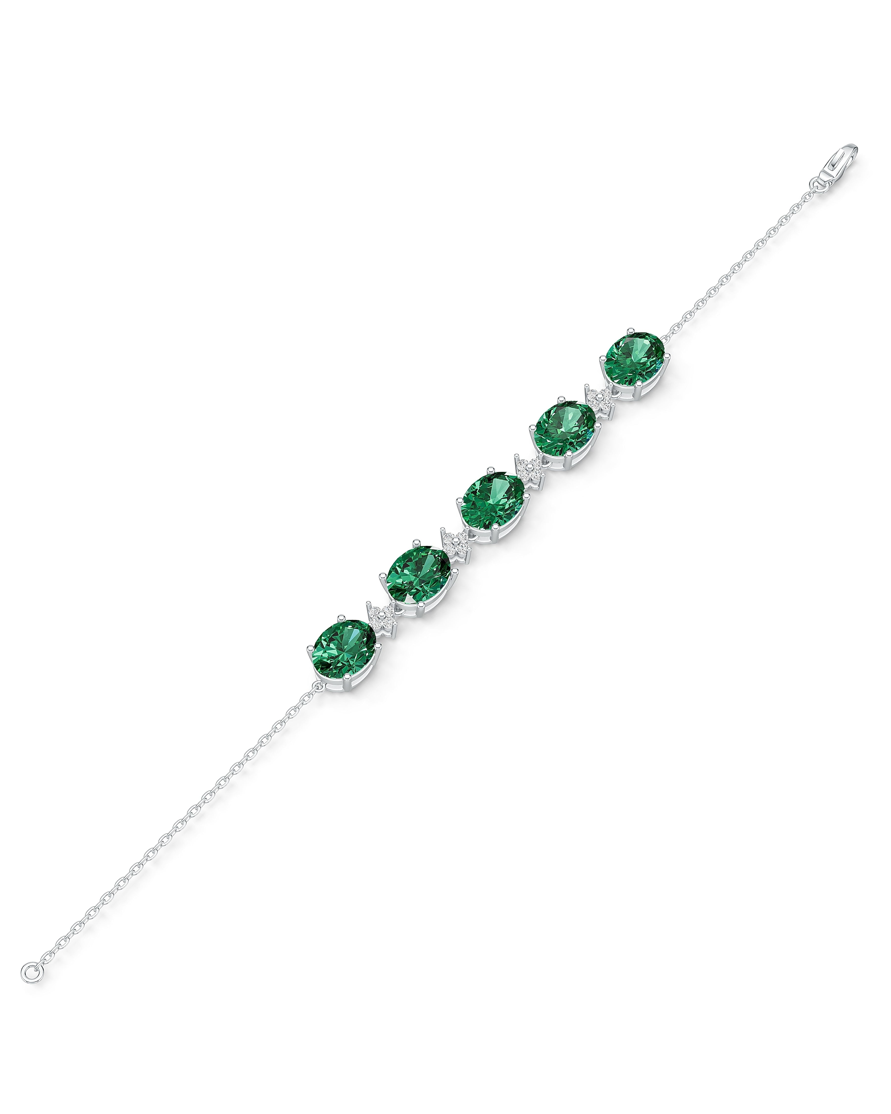 Natural Multi-stone Gold bracelet