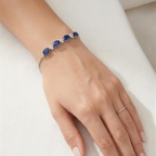 Natural Multi-stone Gold bracelet