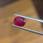 Oval Natural Pigeon Blood Ruby Unheated 1.27CT