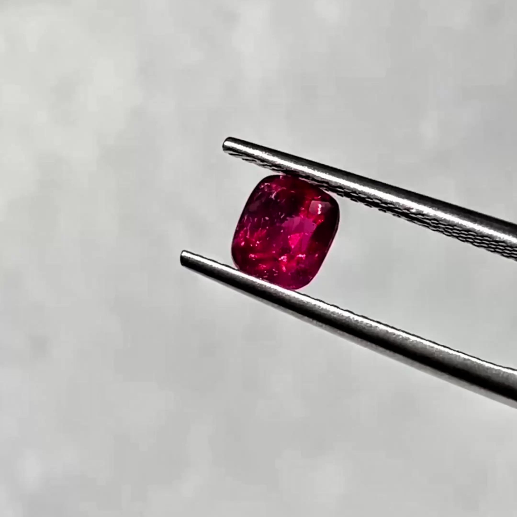 Cushion Natural Colored Gemstone Red Jedi Spinel 0.88 CT