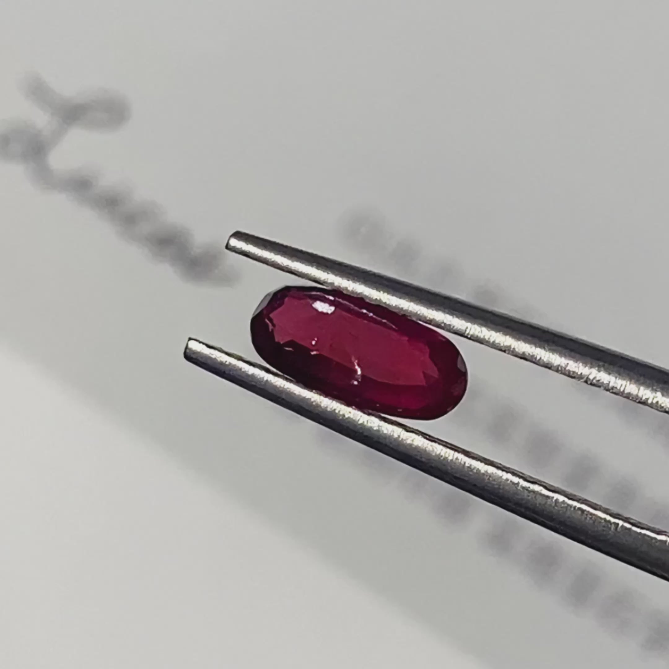 Oval Natural Pigeon Blood Ruby Red Unheated 1.06 CT