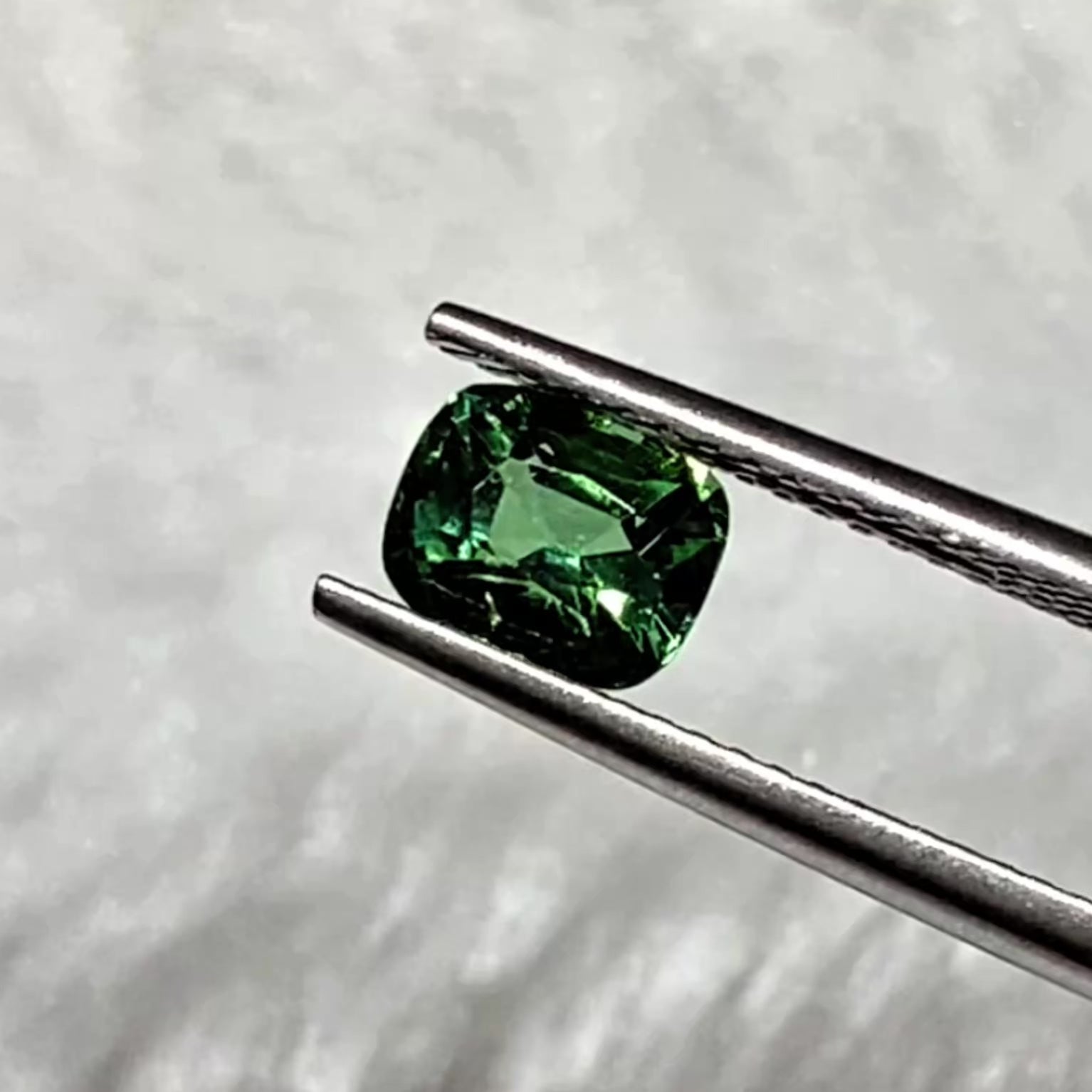 Cushion Natural Colored Gemstone Tourmaline Green 1.17 CT