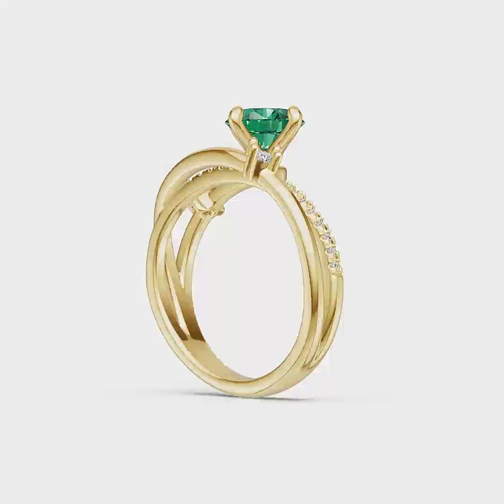 Oval Natural Emerald Gemstone Muzo Vivid Green 2.32CT