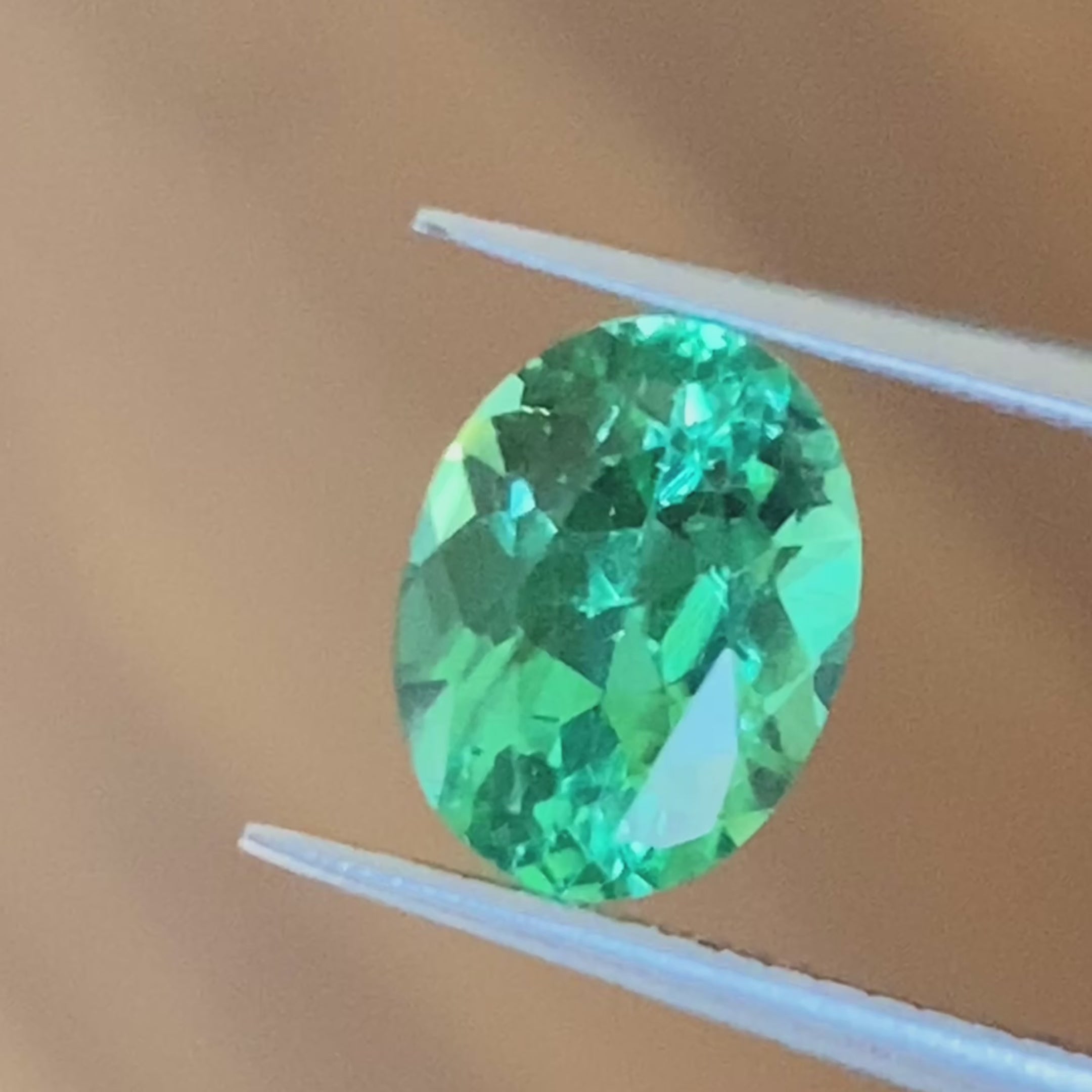 Oval Natural Gem Green Pure Tourmaline 1.84 CT