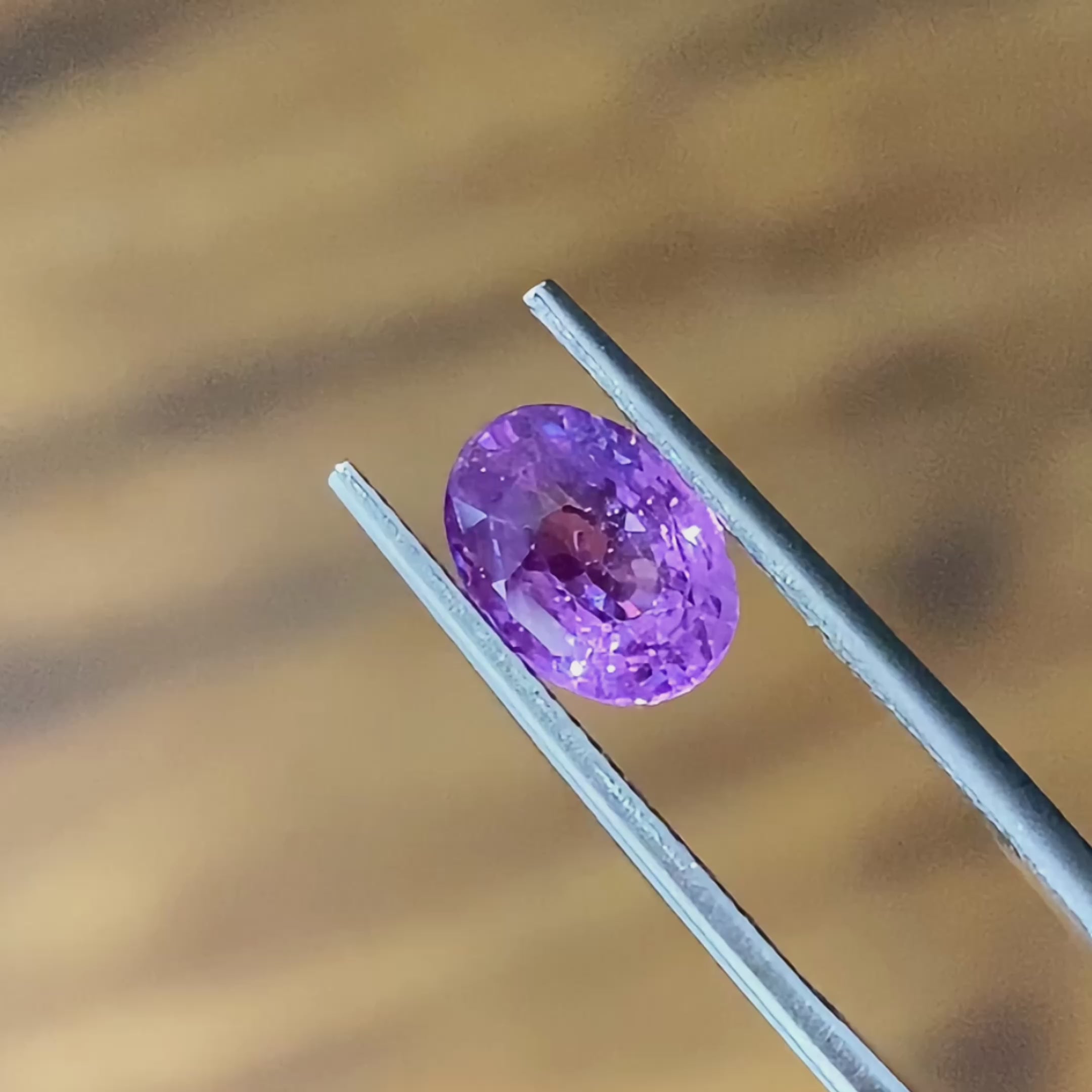 Oval Natural Colored Gemstone Purple Sapphire 2.05 CT