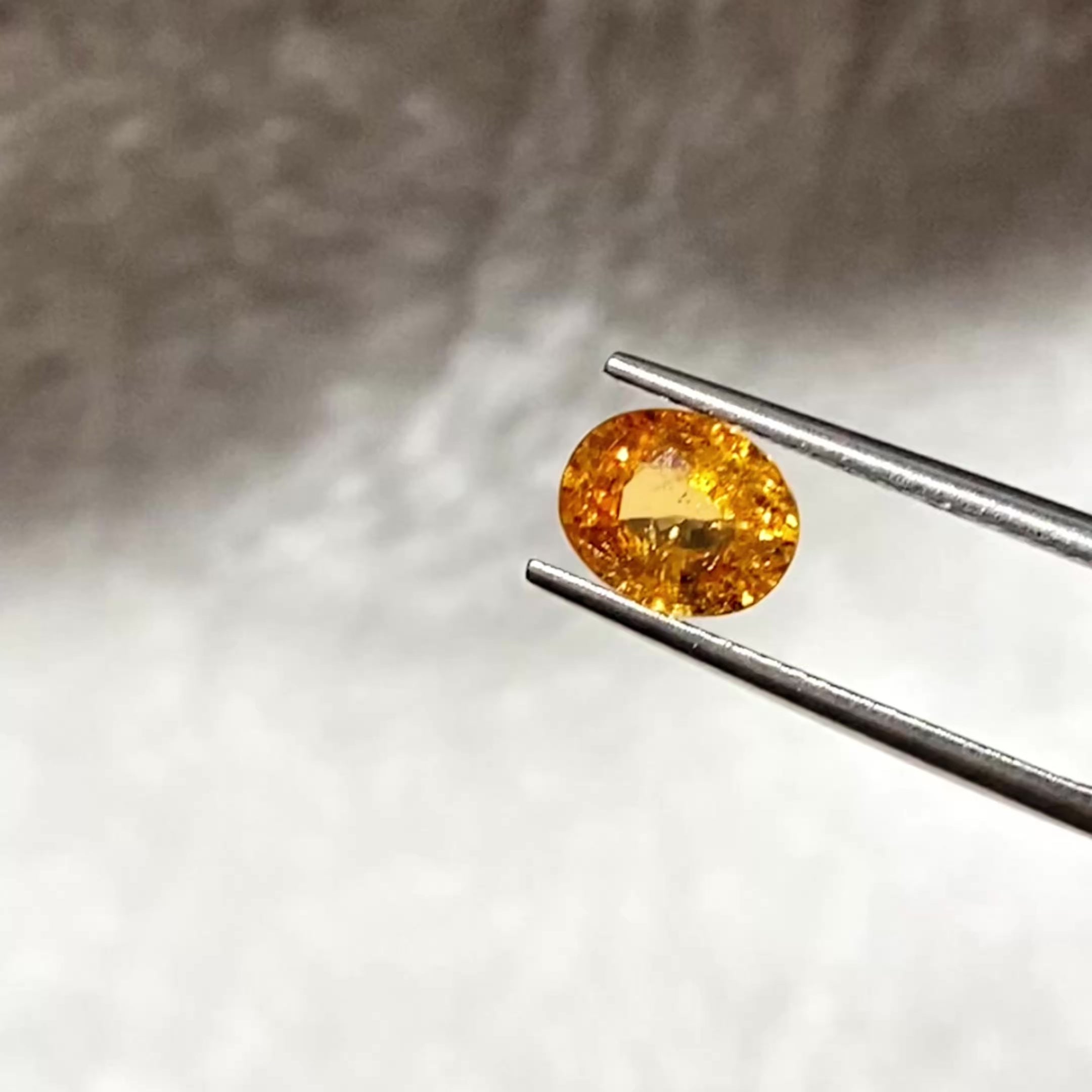 Oval Natural Colored Gemstone Orange Fanta Stone Garnet 1.61 CT