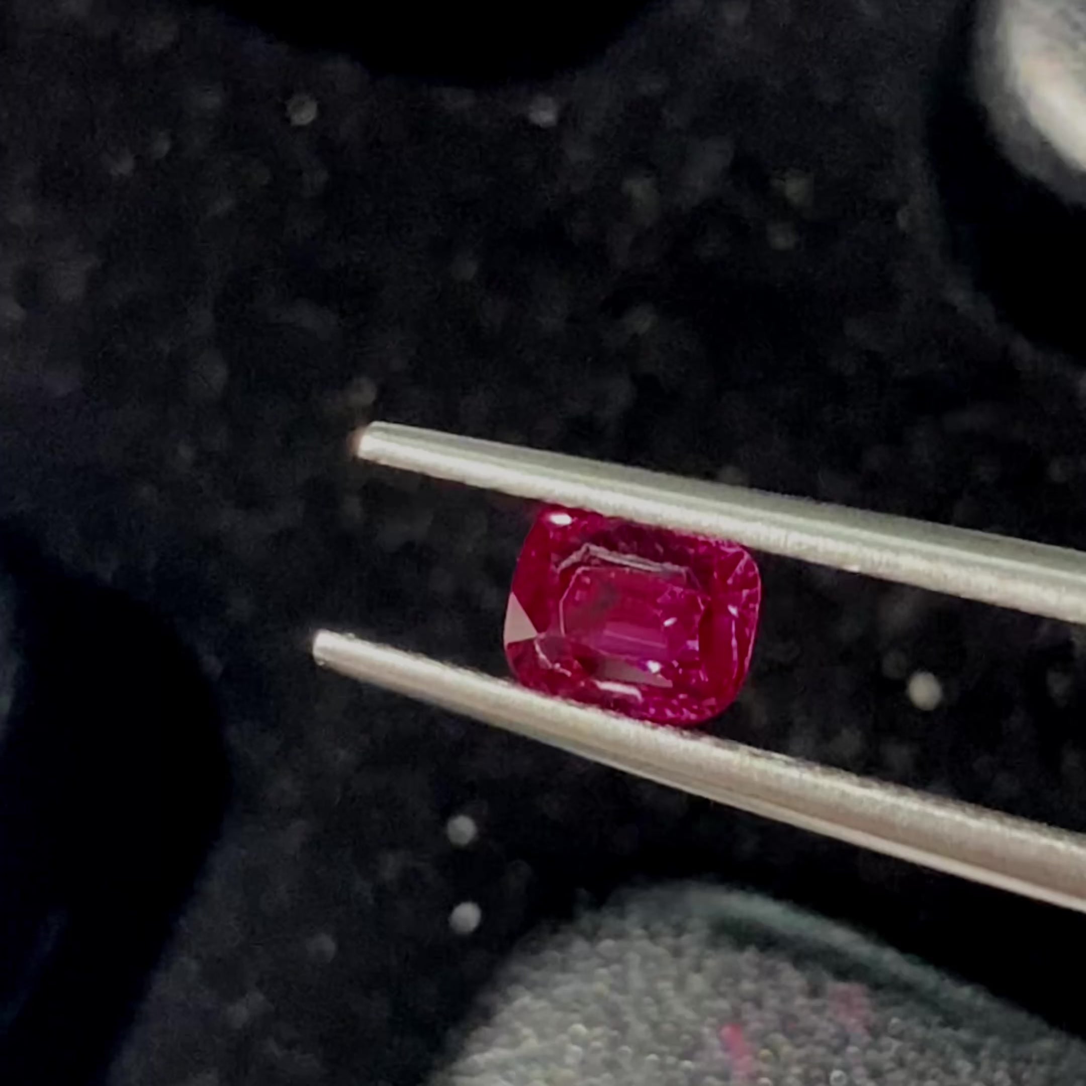 Cushion Natural Colored Gemstone Red Jedi Spinel 0.95 CT