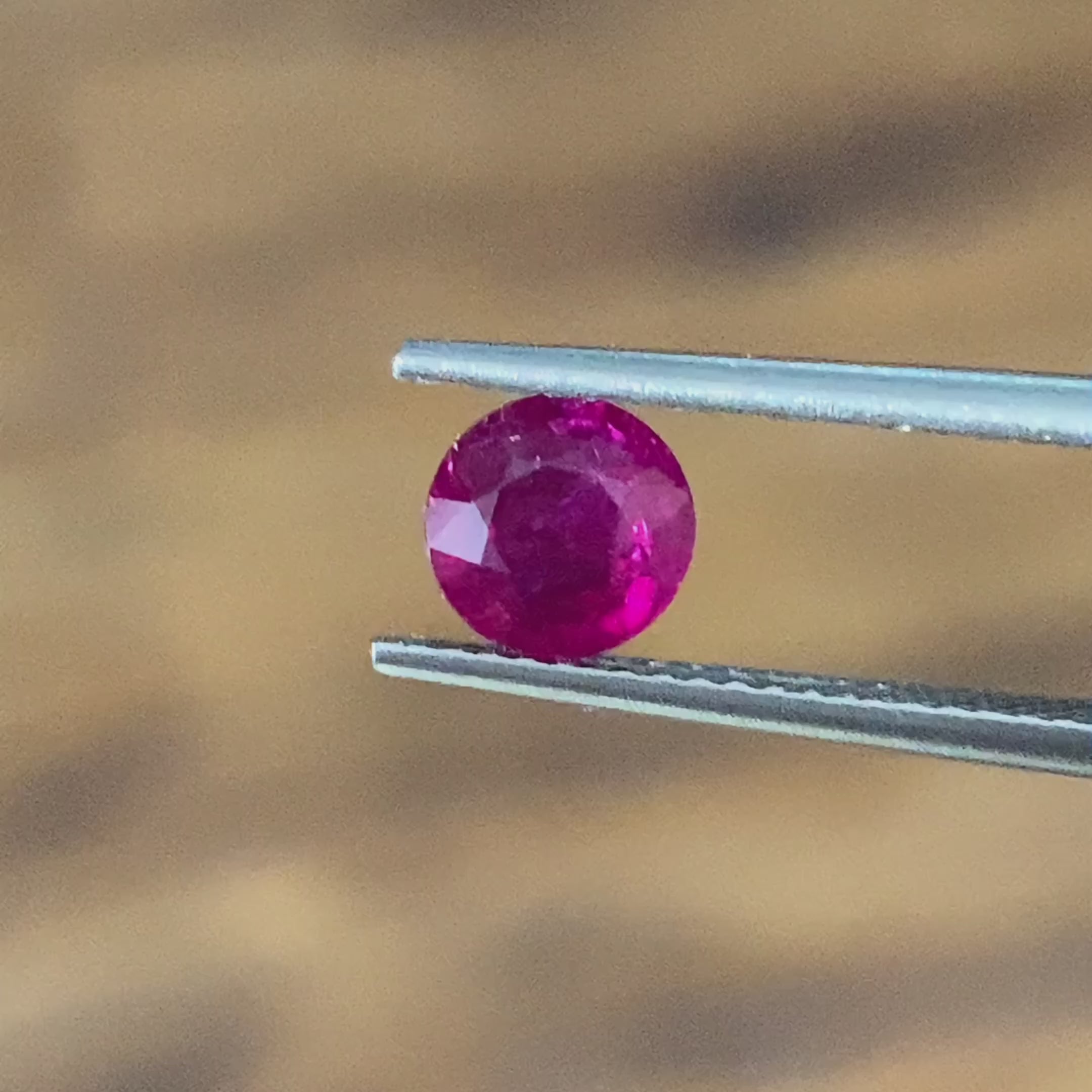 Round Natural Pigeon Blood Ruby 1.19 CT