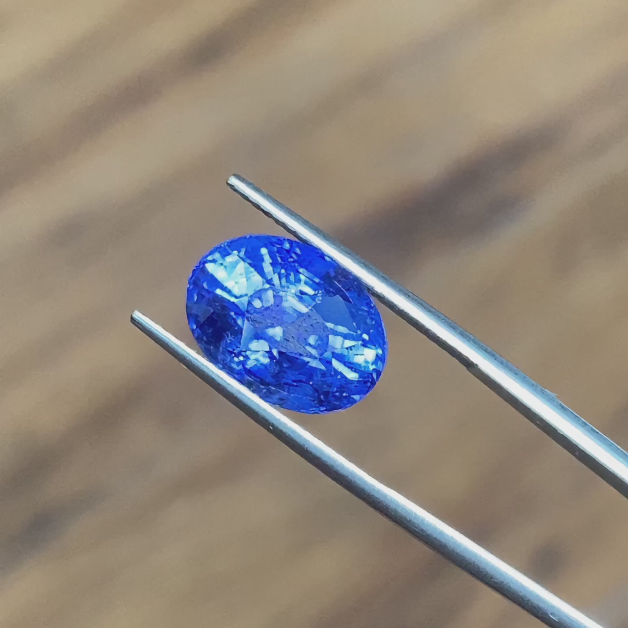 Oval Sri Lankan Natural Sapphire Royal Blue Slightly Heated 9.59 ct