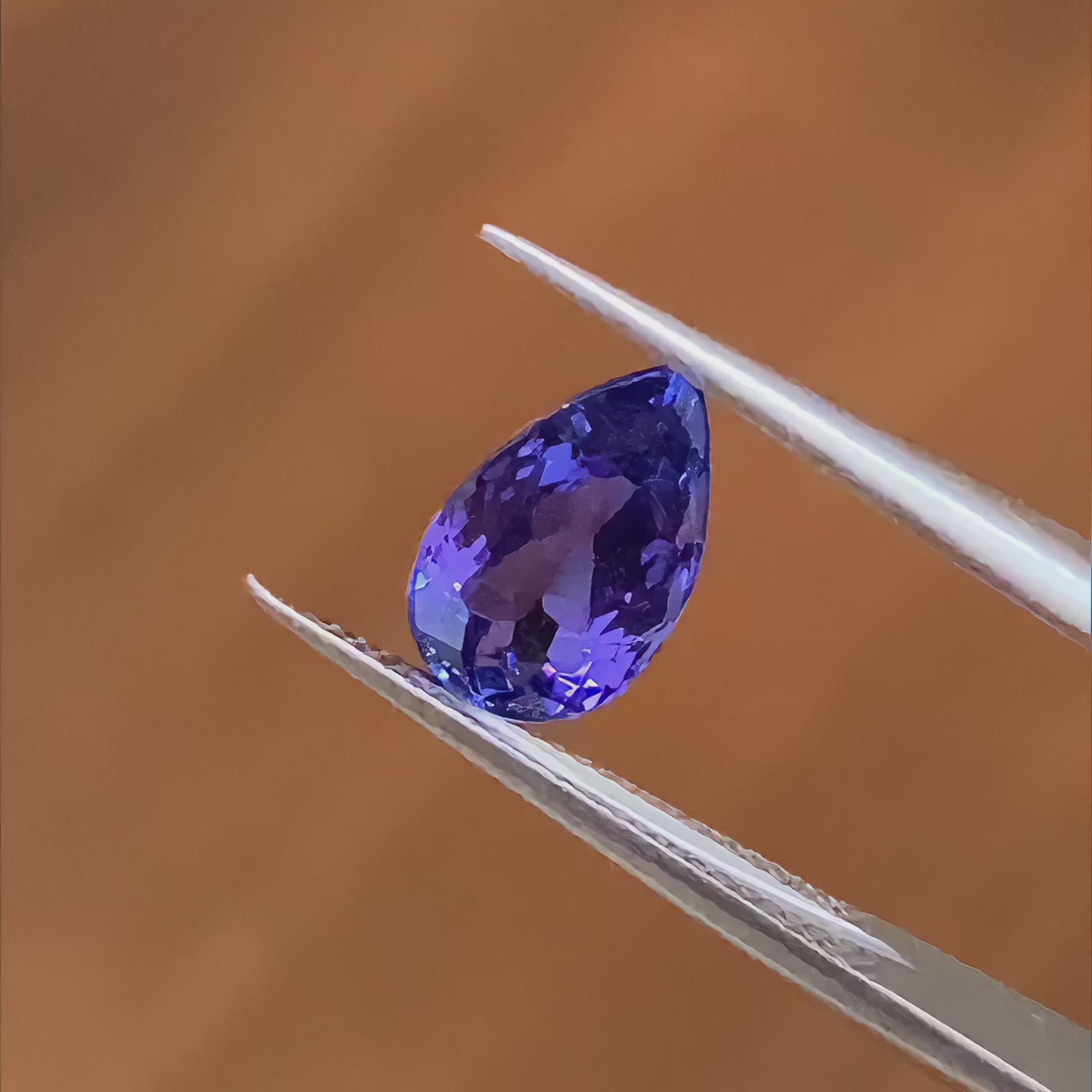 Pear Natural Tanzanite Blue Purple 2.22CT