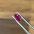 Pear Natural Ruby Pigeon Blood Red 1.04 CT